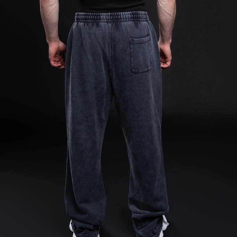CLEARANCE Acid Wash 100% Cotton Straight Leg Jogger - Image 4