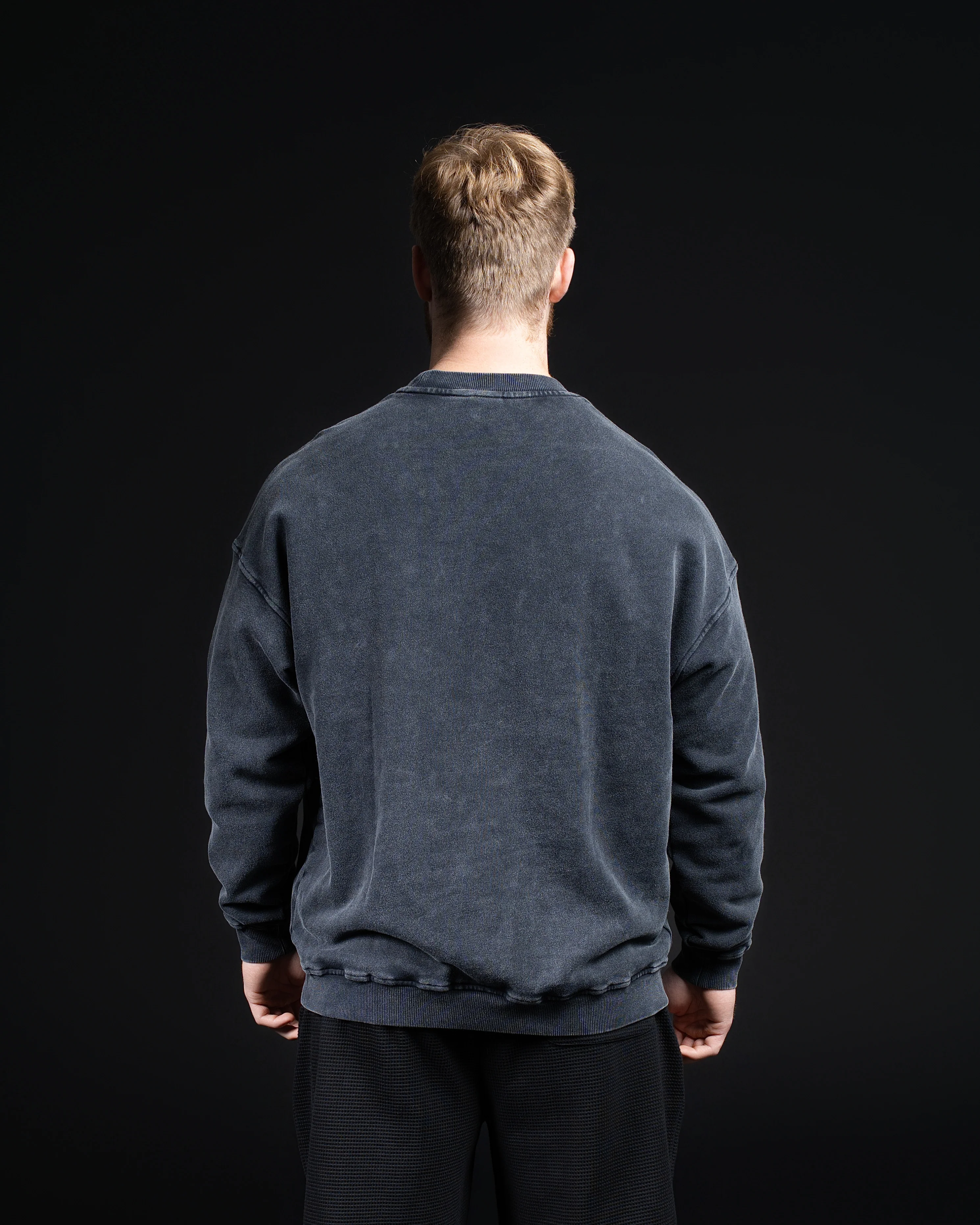 Blank Acid Wash Crew Neck 100% Cotton - Image 4