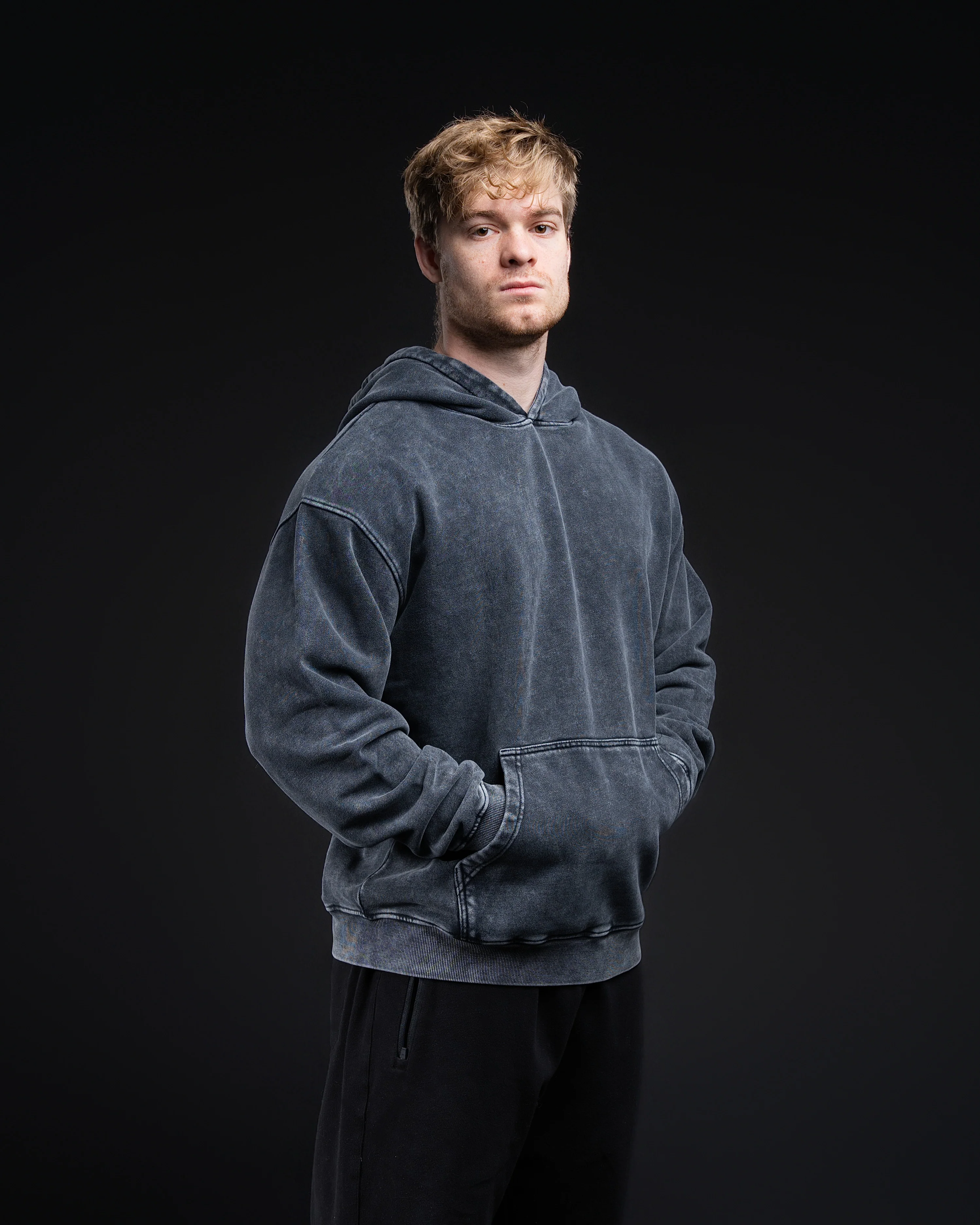 Blank Acid Wash Hoodie - 420 GSM 100% Cotton - Image 5