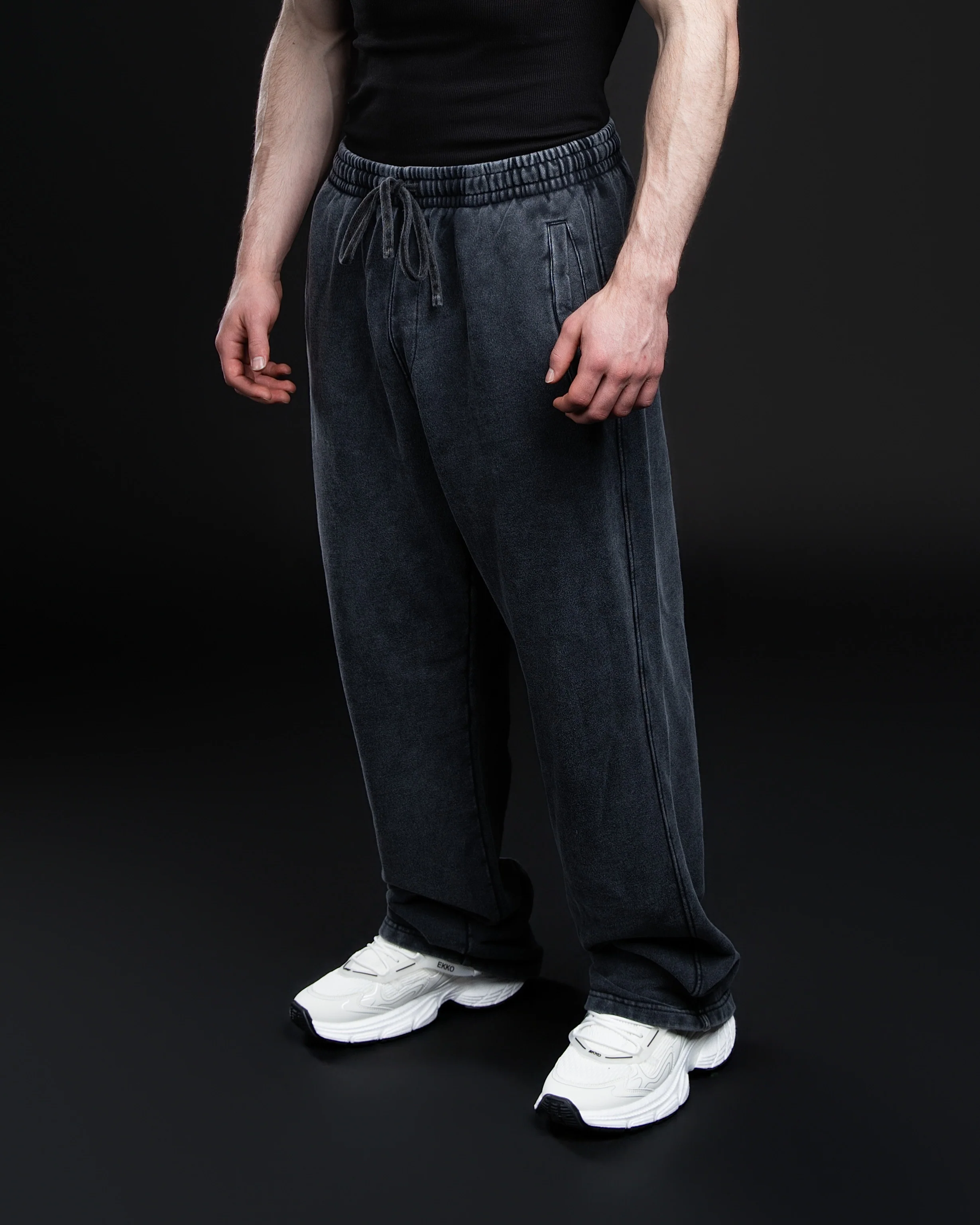 Oversized Acid Wash Fleece Sweatpants - Image 10