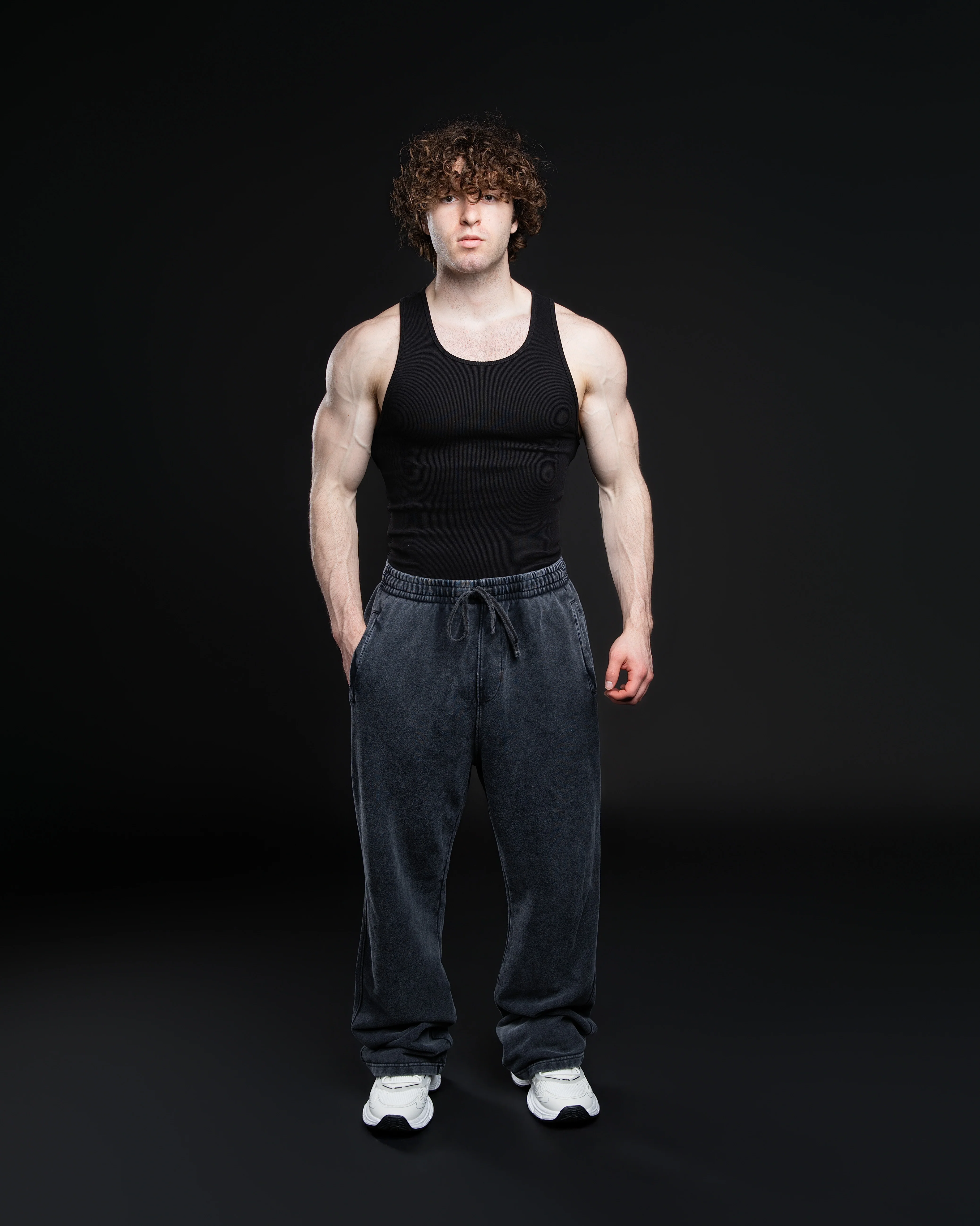 Oversized Acid Wash Fleece Sweatpants - Image 15