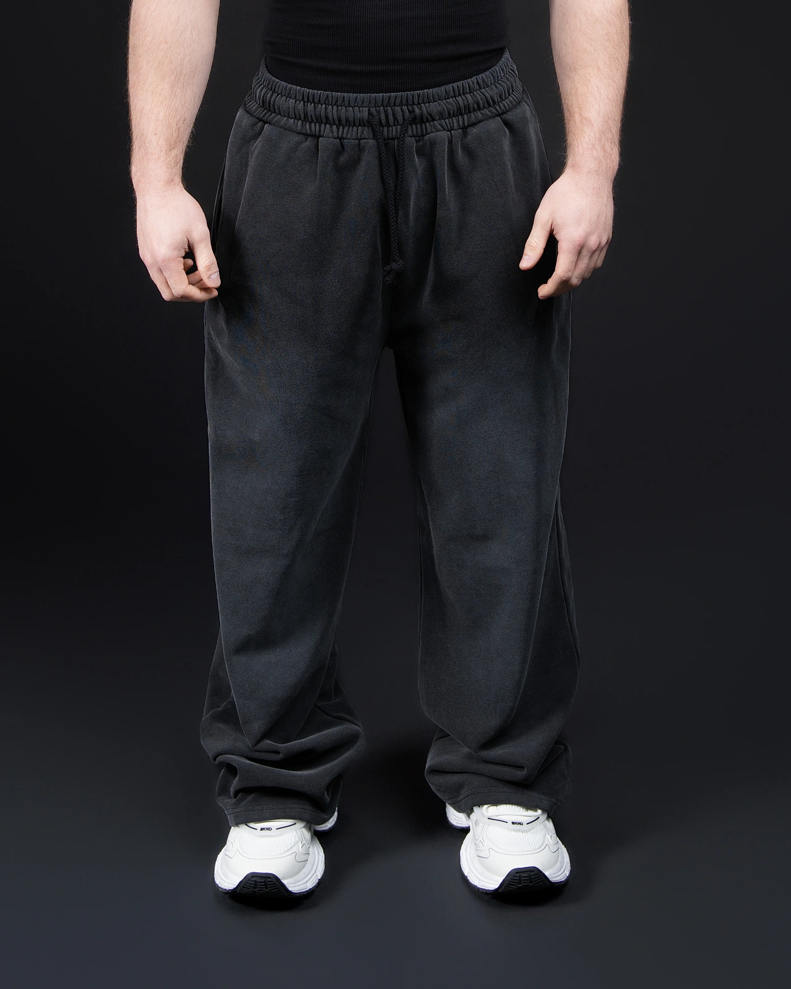 Oversized Acid Wash Fleece Sweatpants - Image 5