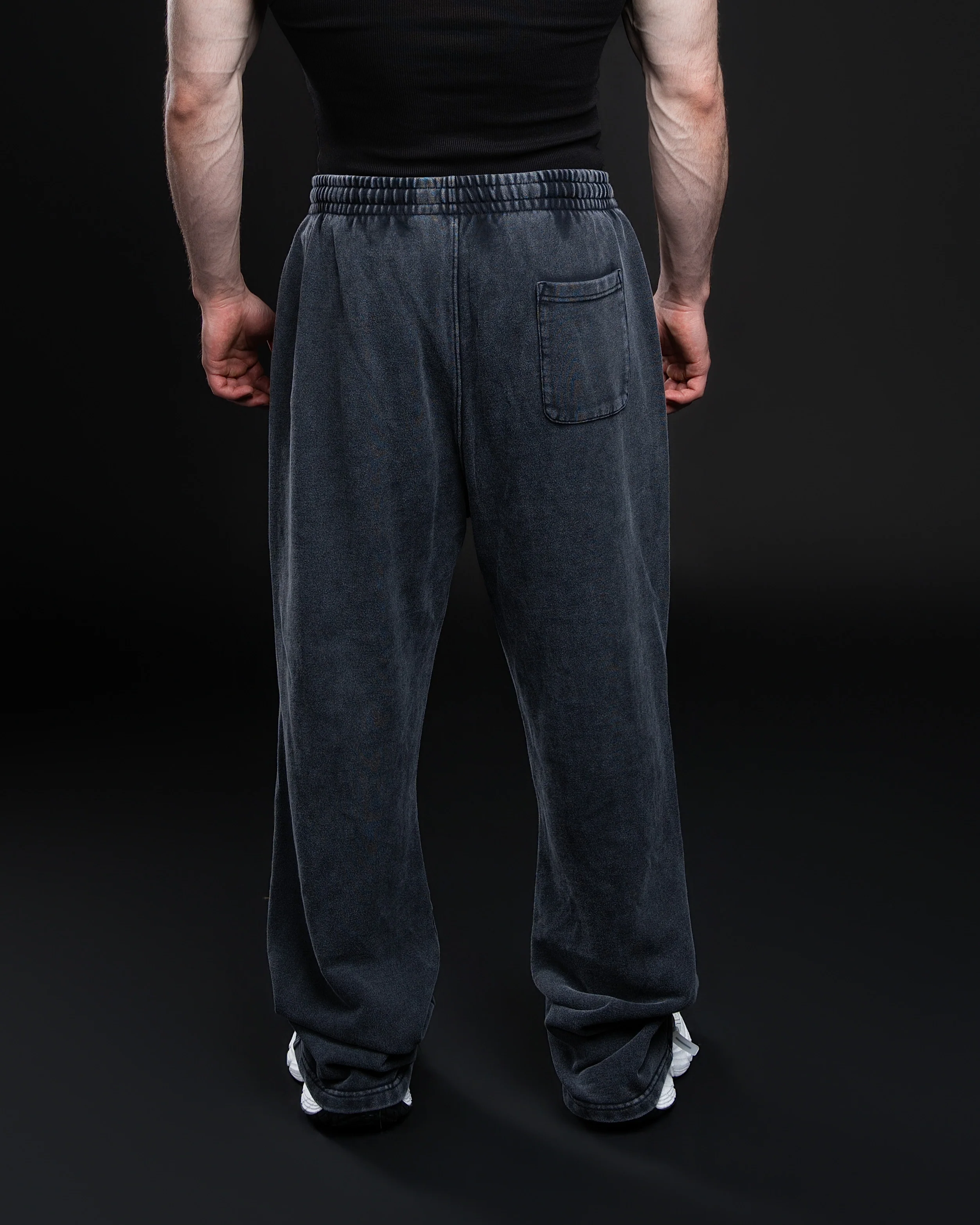 Oversized Acid Wash Fleece Sweatpants - Image 9