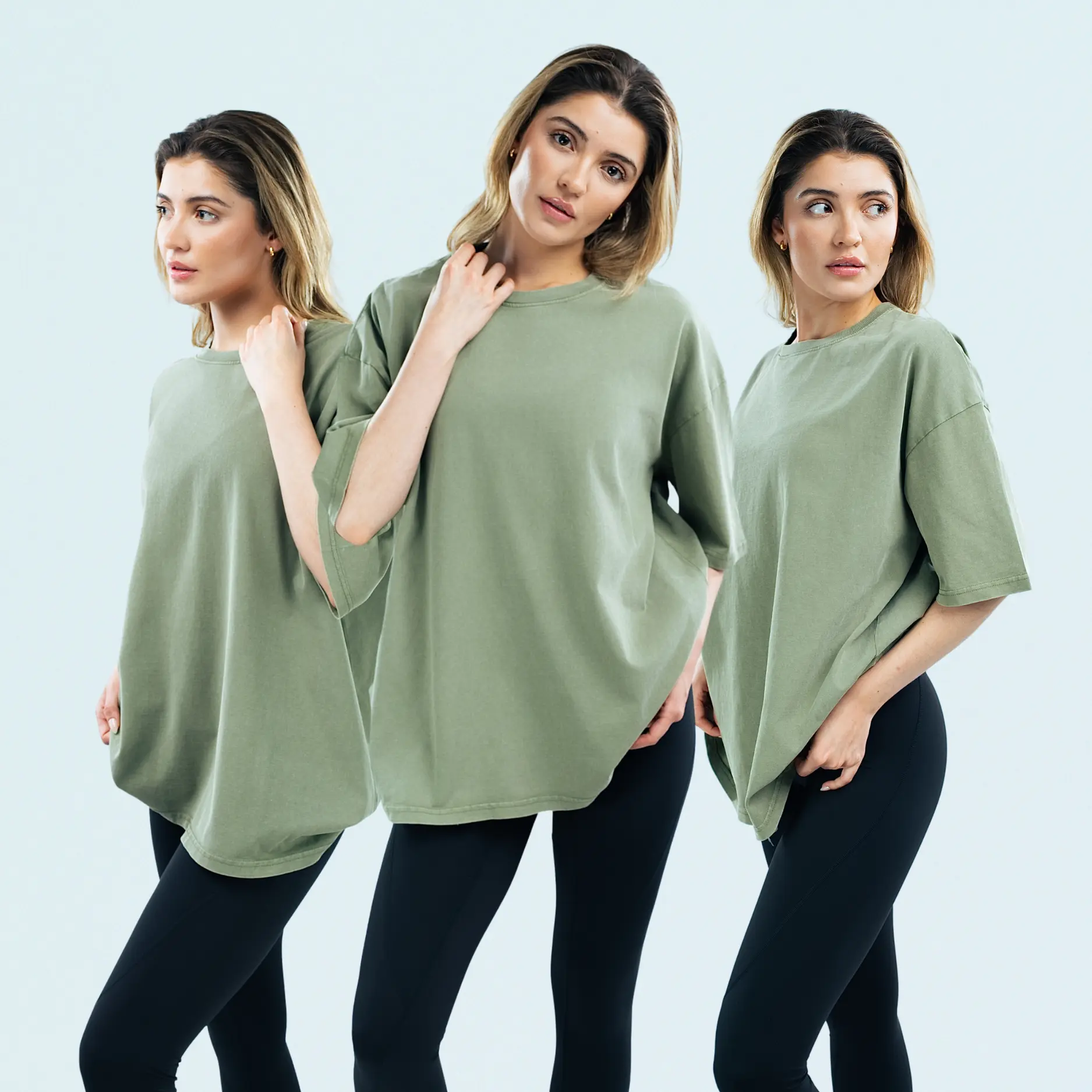 BLANK Acid Washed 100% Cotton Oversized T-shirt - Image 13