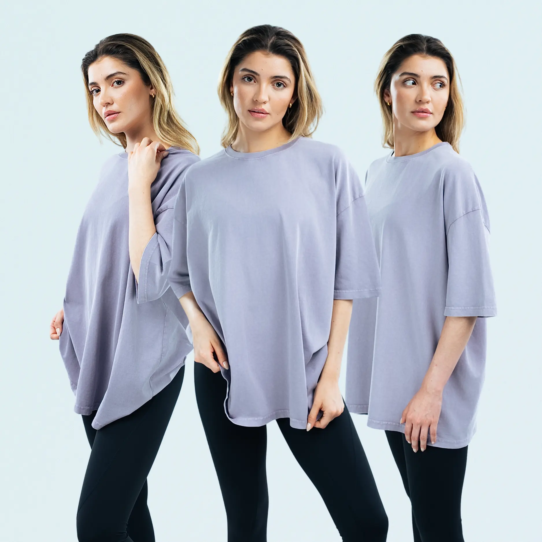 BLANK Acid Washed 100% Cotton Oversized T-shirt - Image 14