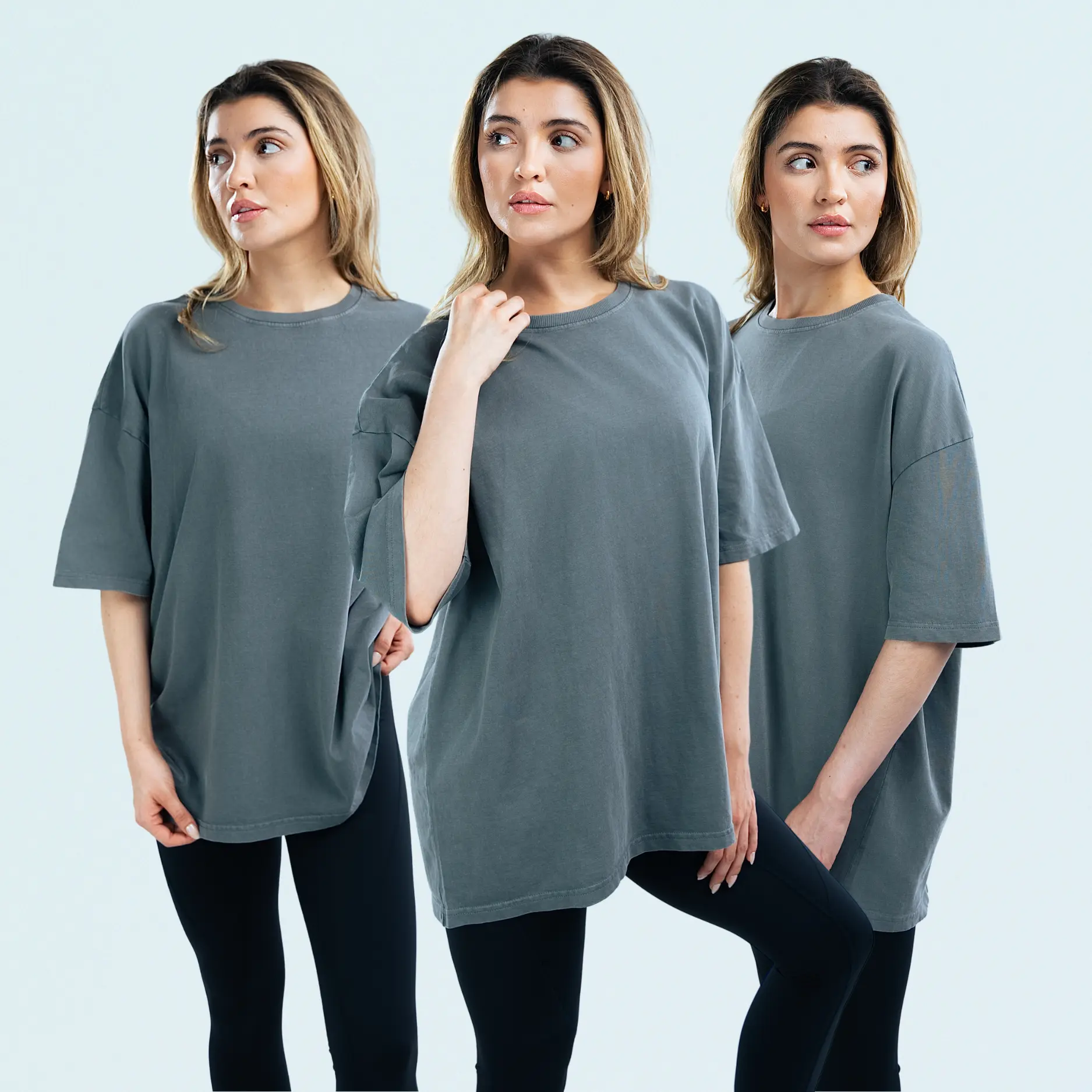 BLANK Acid Washed 100% Cotton Oversized T-shirt - Image 15