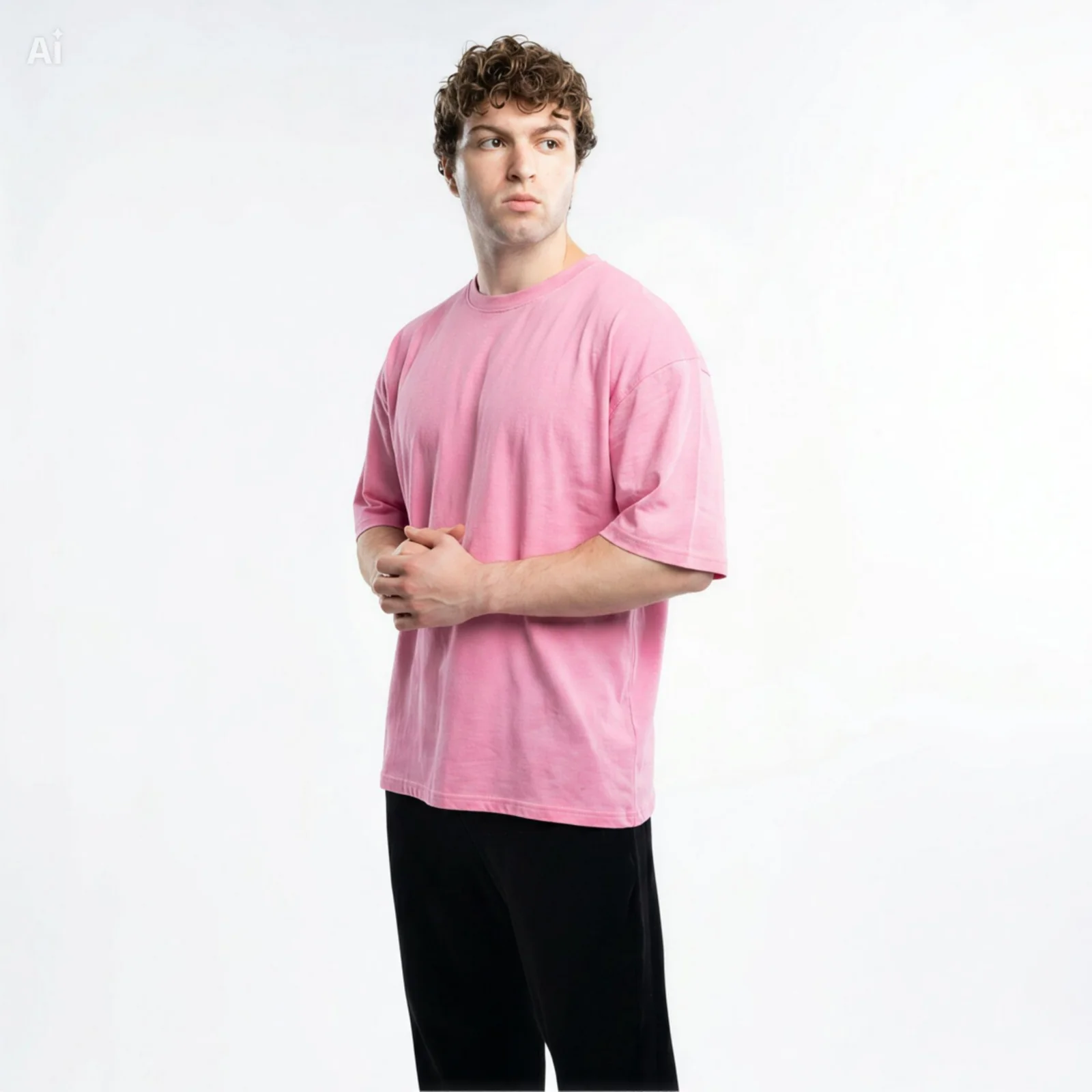 BLANK Acid Washed 100% Cotton Oversized T-shirt - Image 7