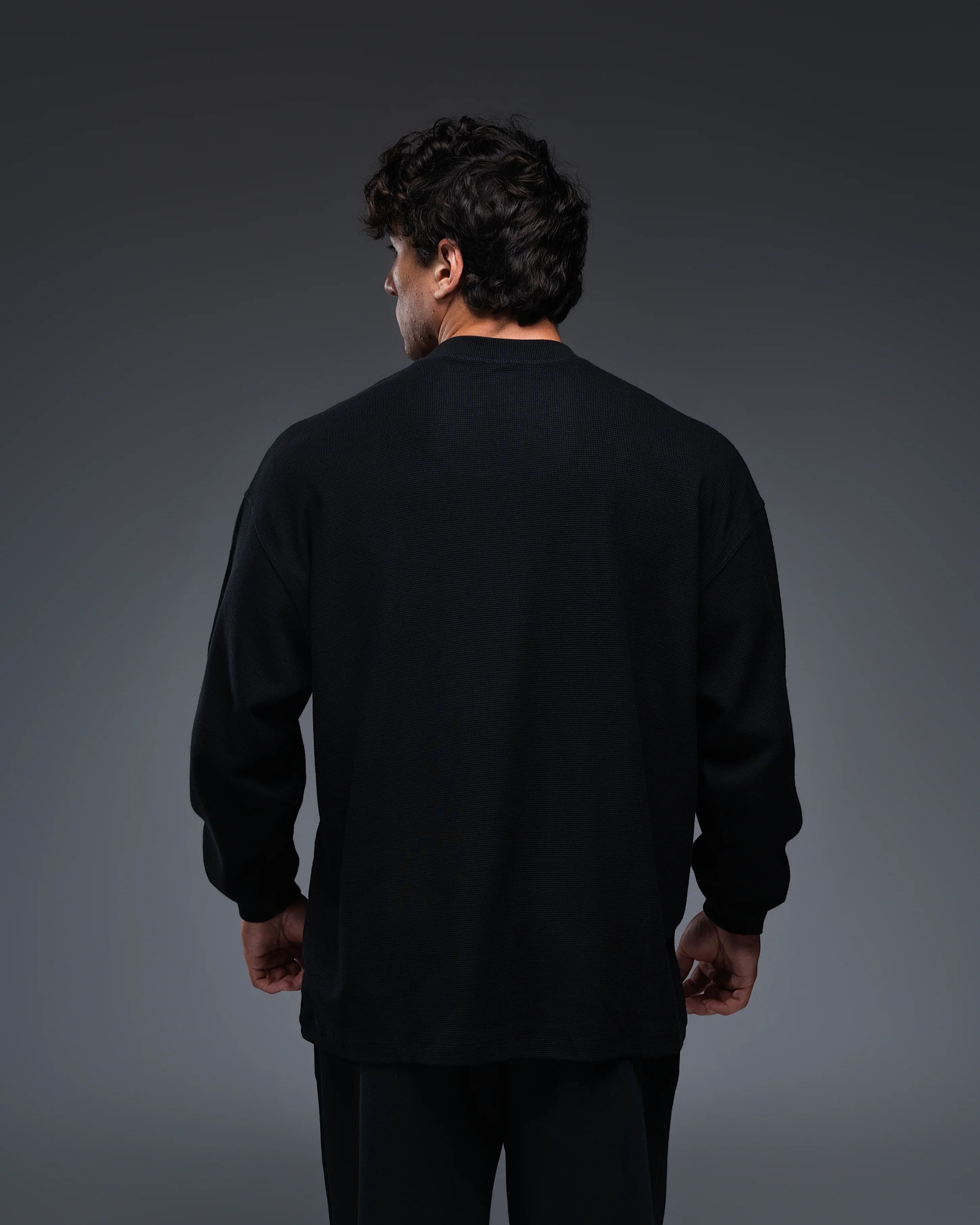 Waffle Project: Blank Oversized Waffle Long Sleeve - Image 3