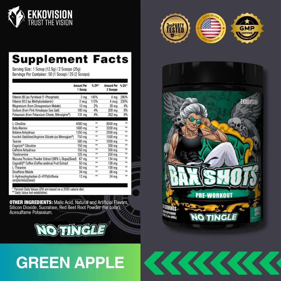 Bax Shots Preworkout - Baxter Signature - Image 17