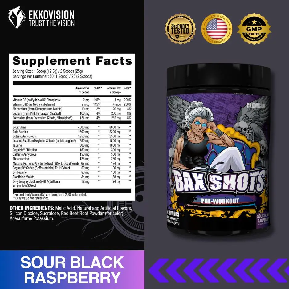Bax Shots Preworkout - Baxter Signature - Image 22