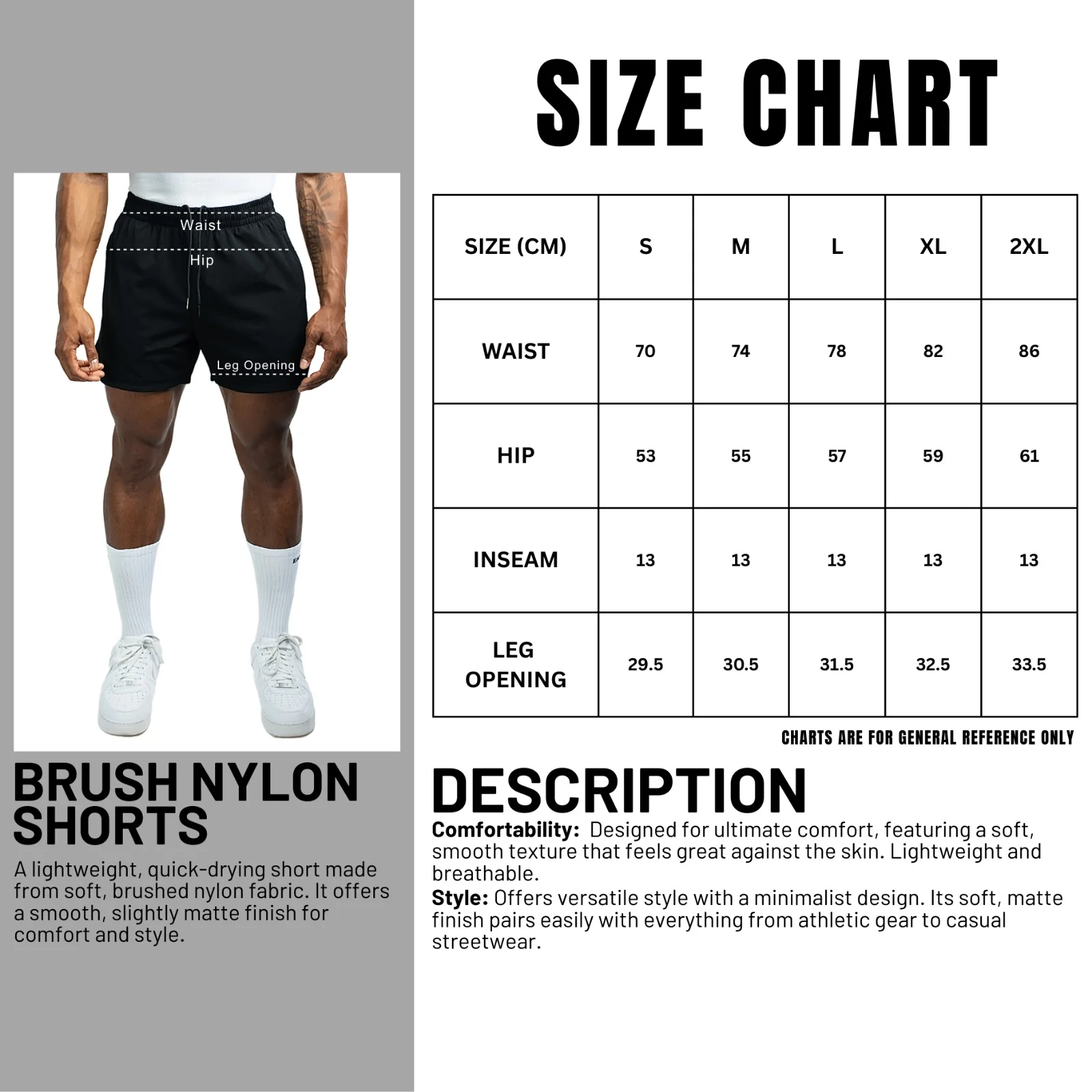 EKKO Blank Nylon Shorts | 7” inch - Image 3