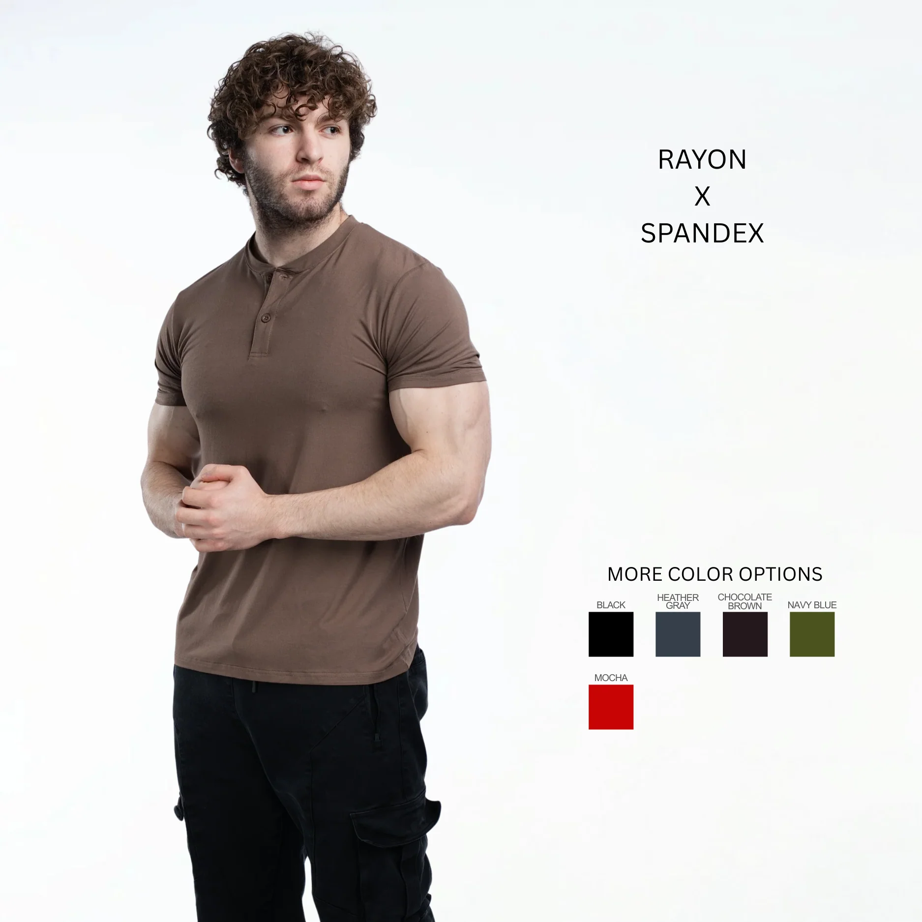 EKKO Blank Henley Short Sleeve