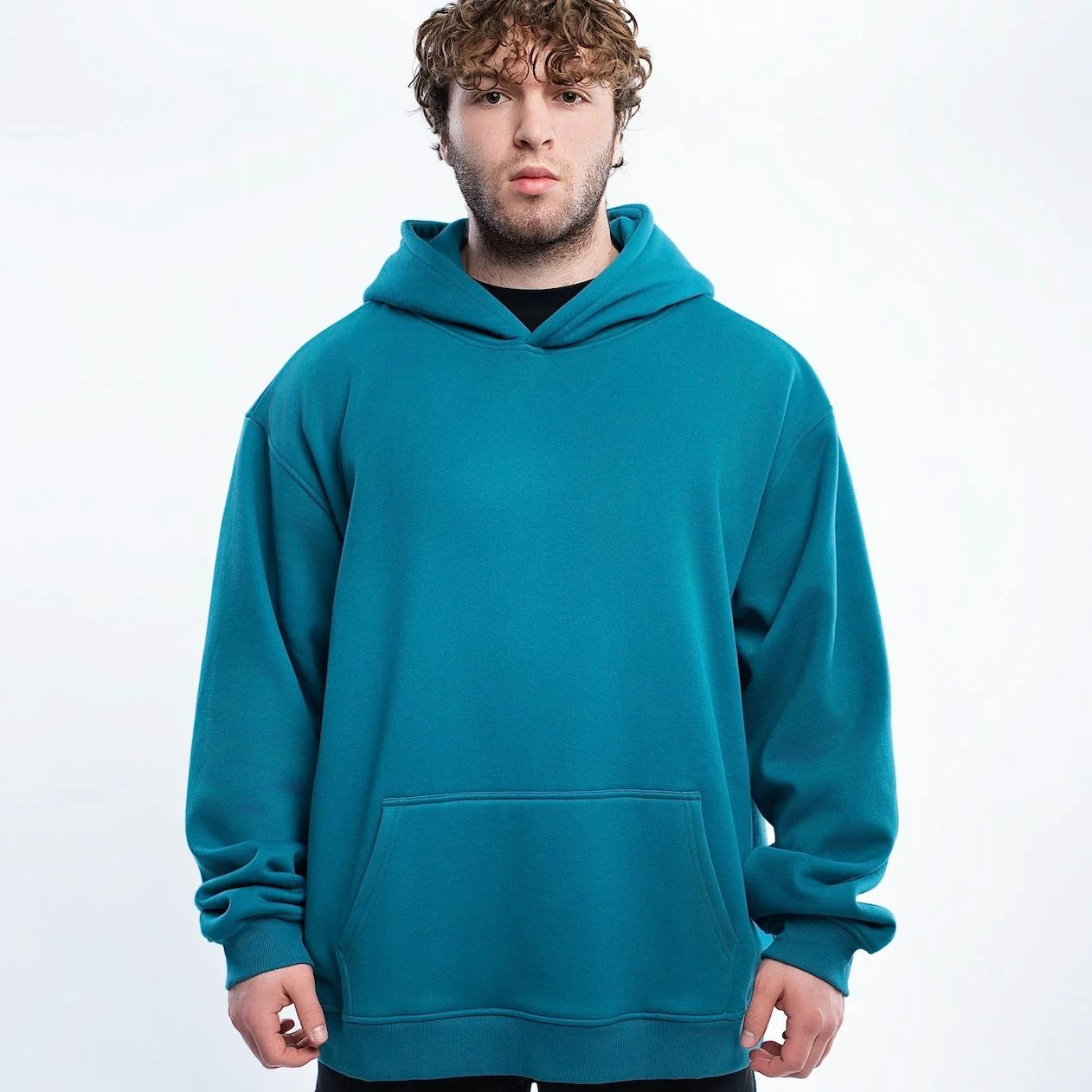 Blank Polar Fleece Hoodie 380 GSM - Image 14