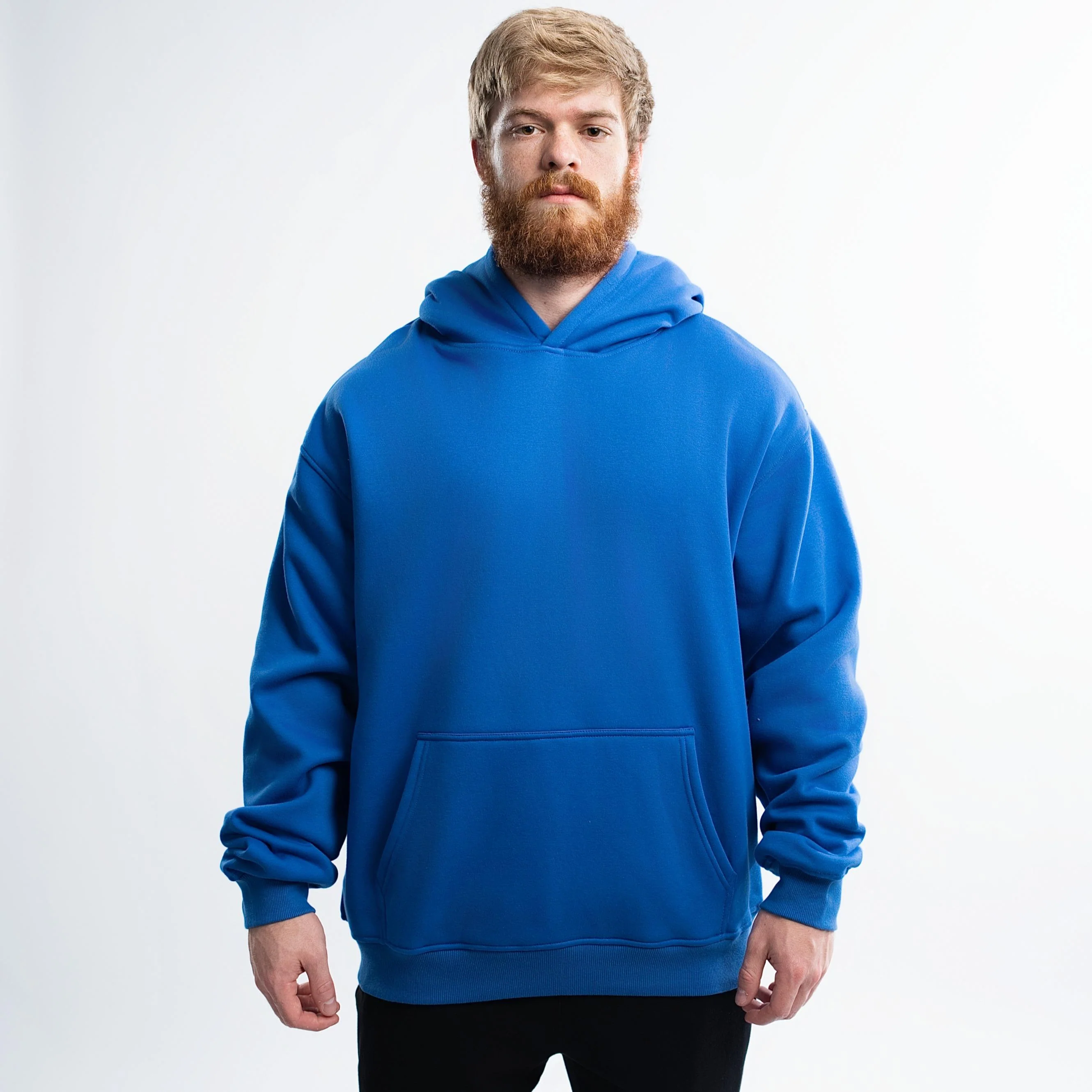 Blank Polar Fleece Hoodie 380 GSM - Image 16