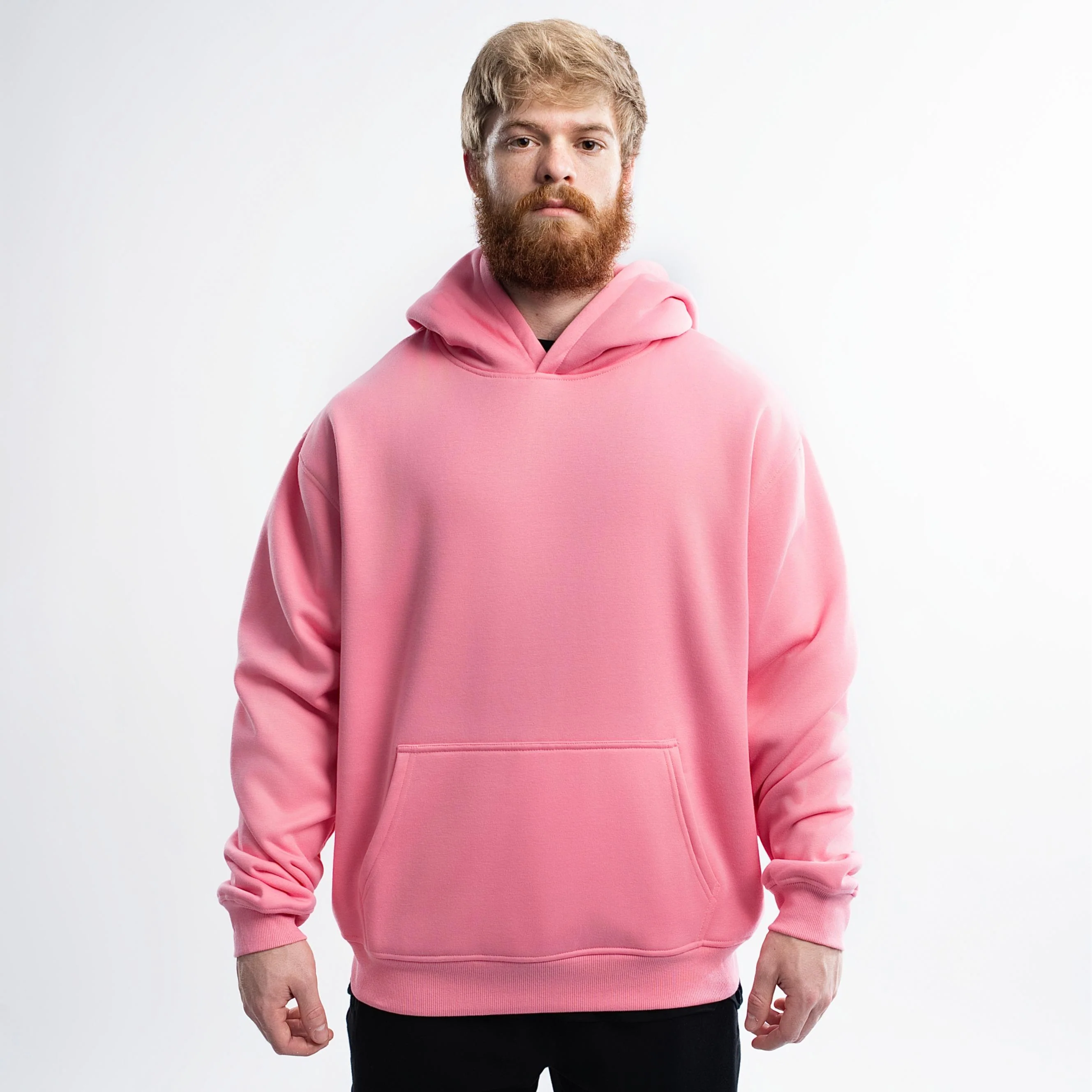 Blank Polar Fleece Hoodie 380 GSM - Image 17