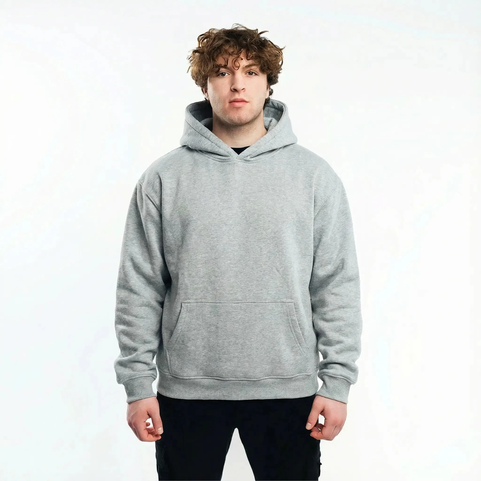 Blank Polar Fleece Hoodie 380 GSM - Image 21