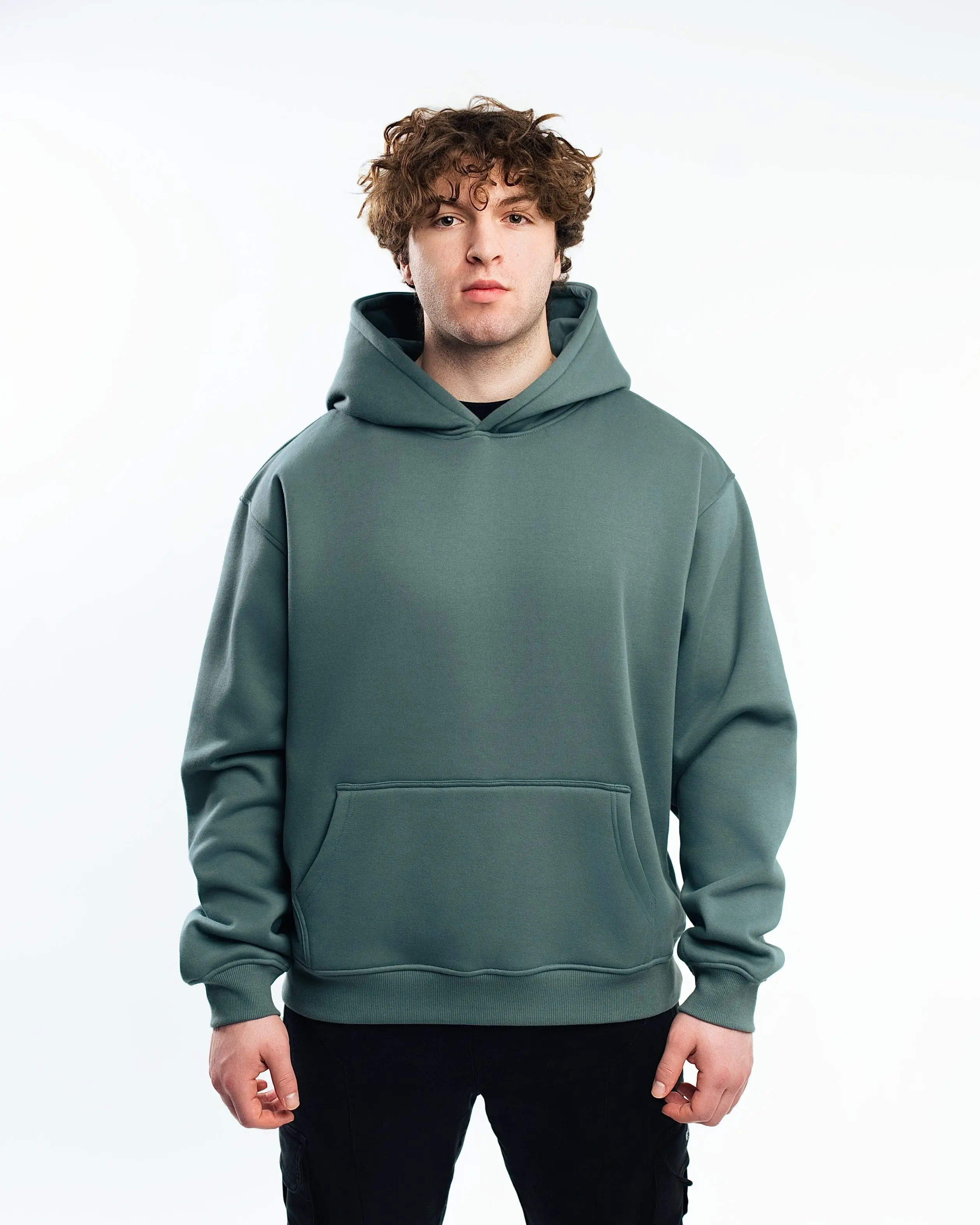 Blank Polar Fleece Hoodie 380 GSM - Image 3