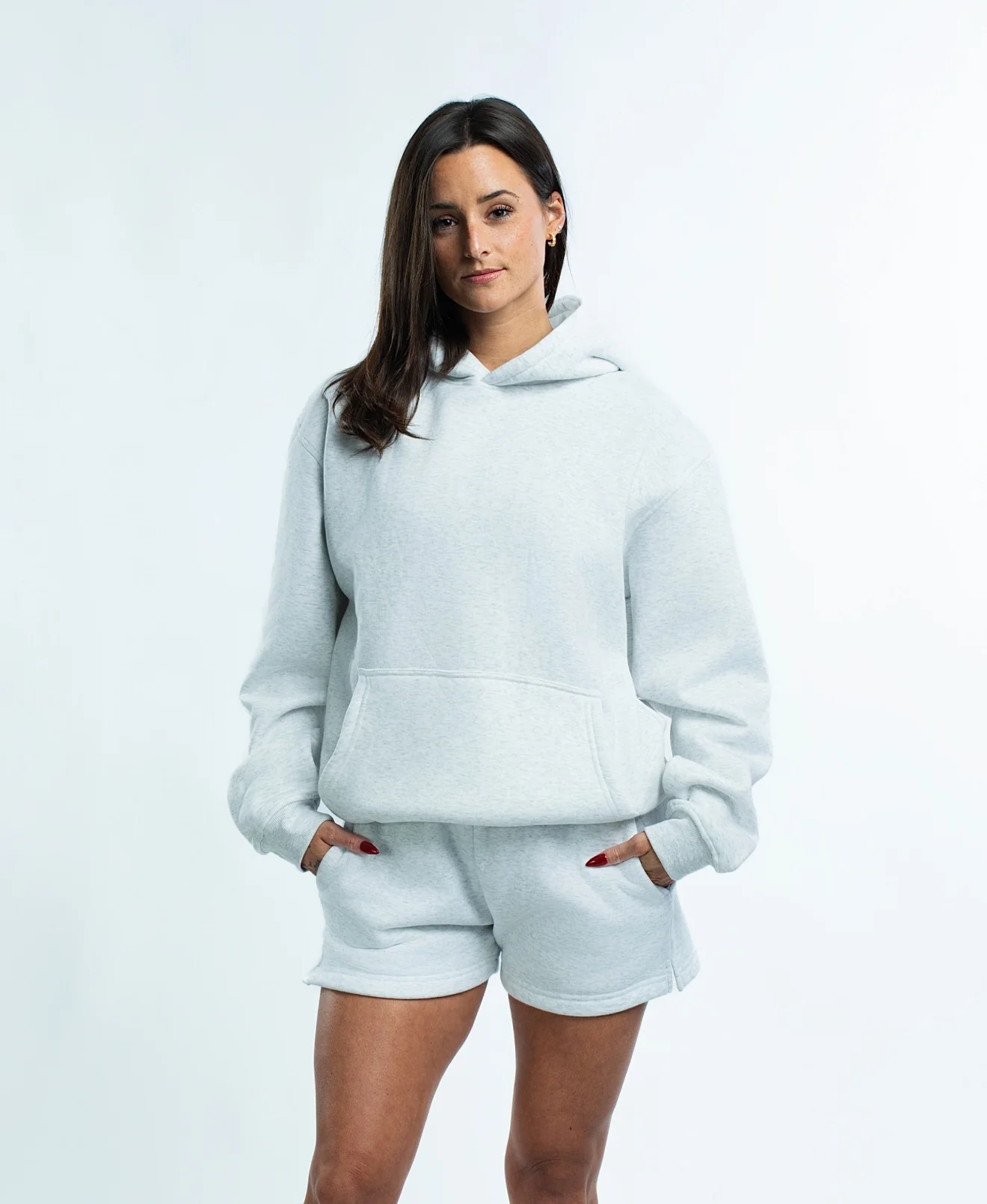 Blank Polar Fleece Hoodie 380 GSM - Image 4