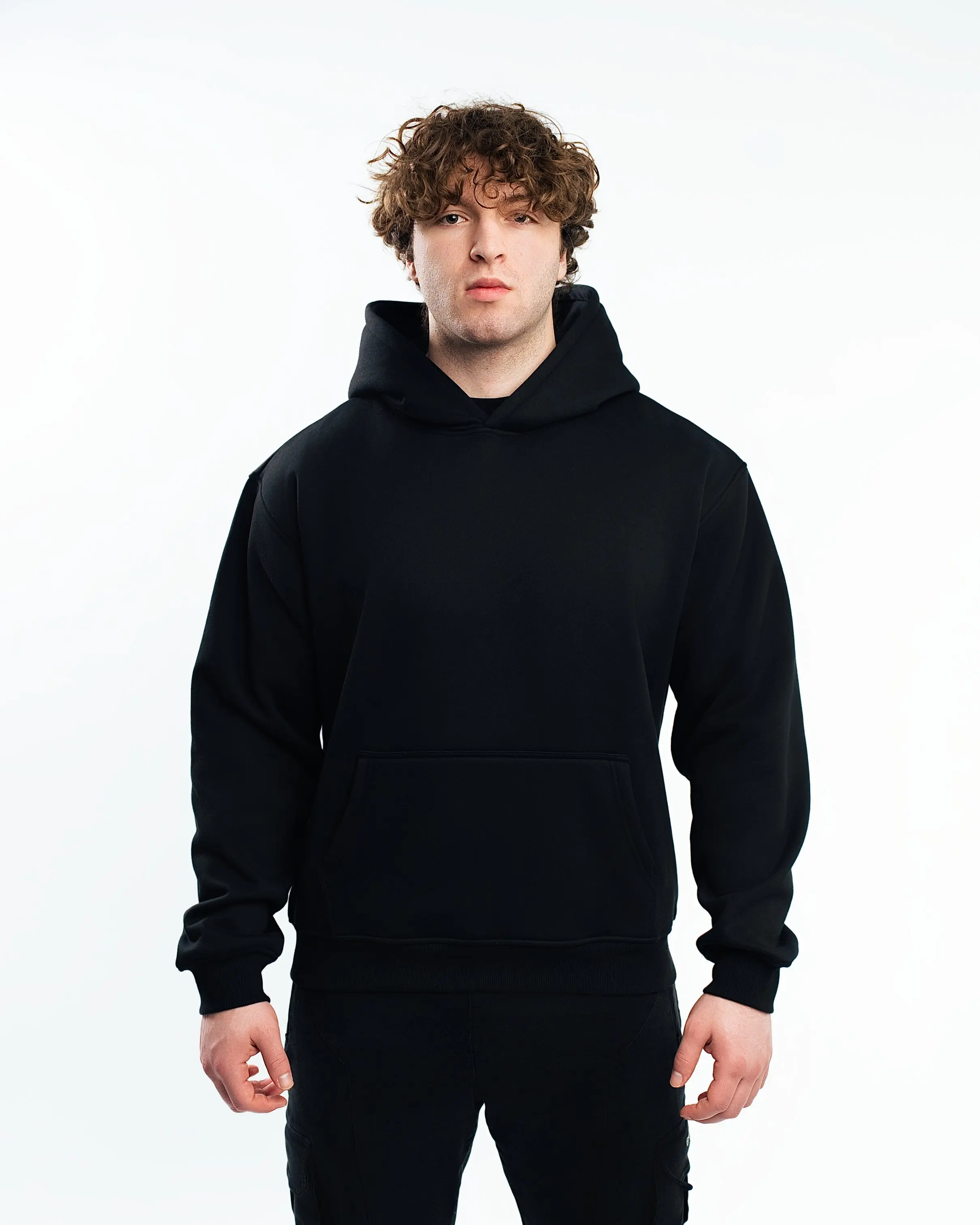 Blank Polar Fleece Hoodie 380 GSM - Image 6