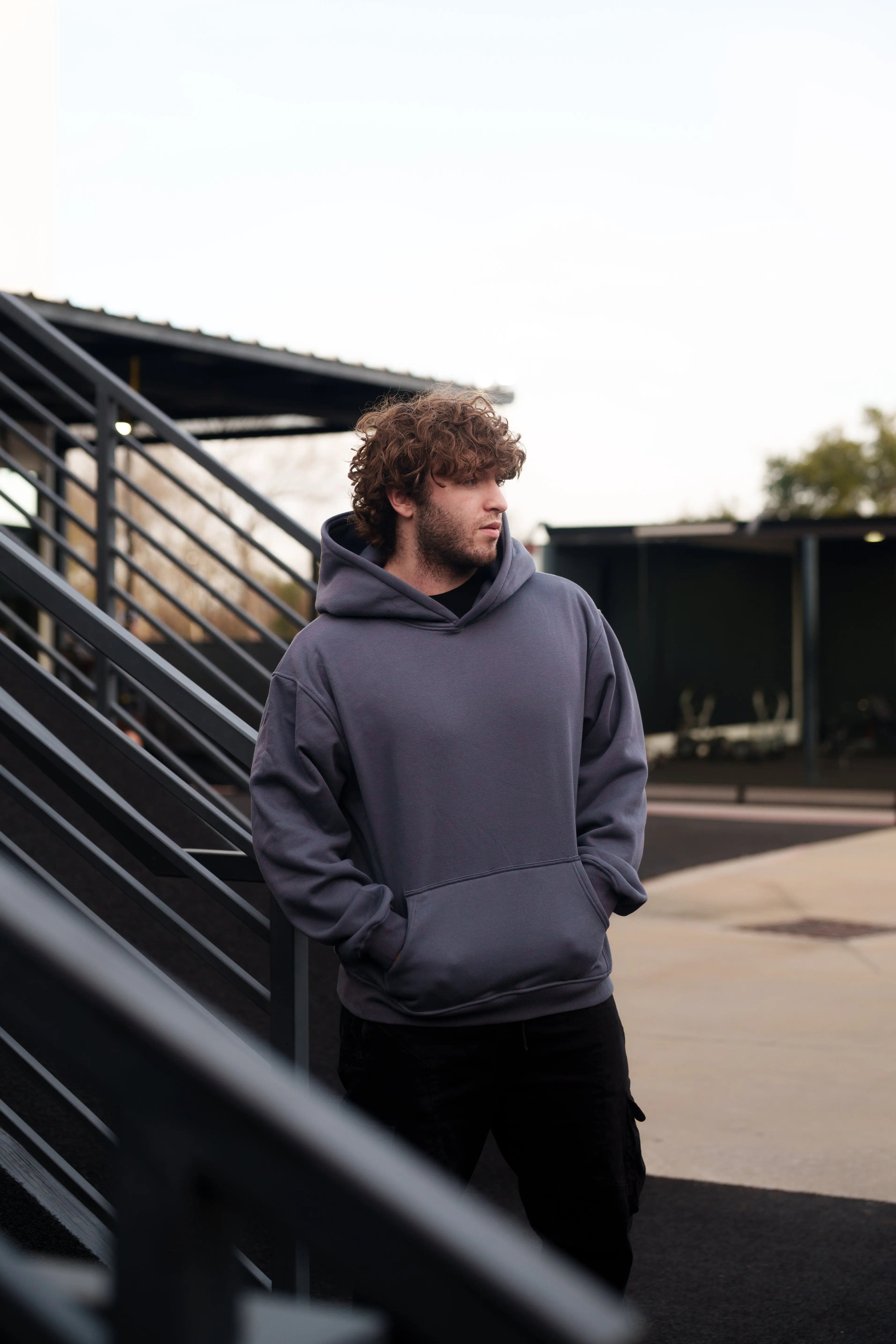 Blank Polar Fleece Hoodie 380 GSM - Image 7