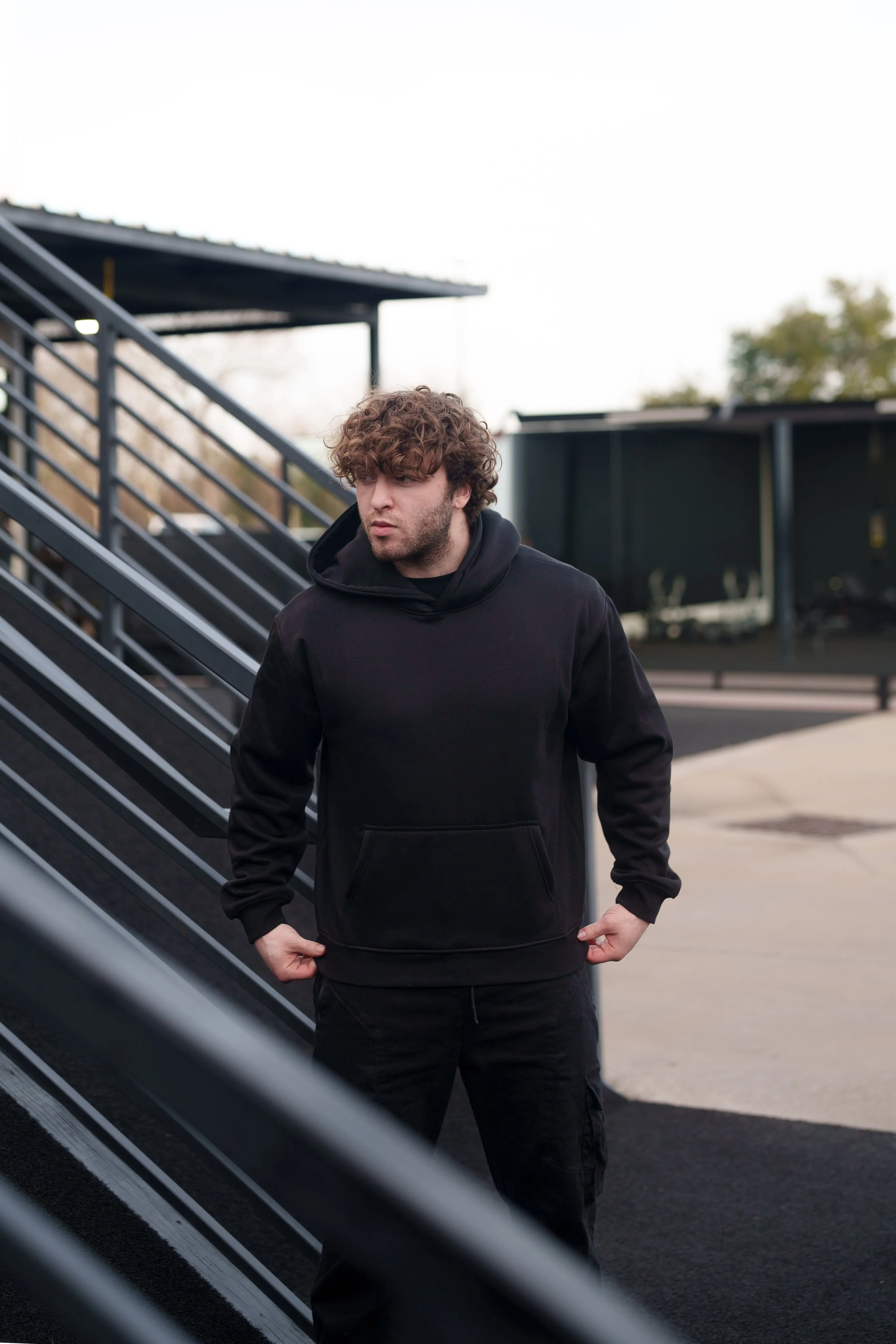 Blank Polar Fleece Hoodie 380 GSM - Image 9