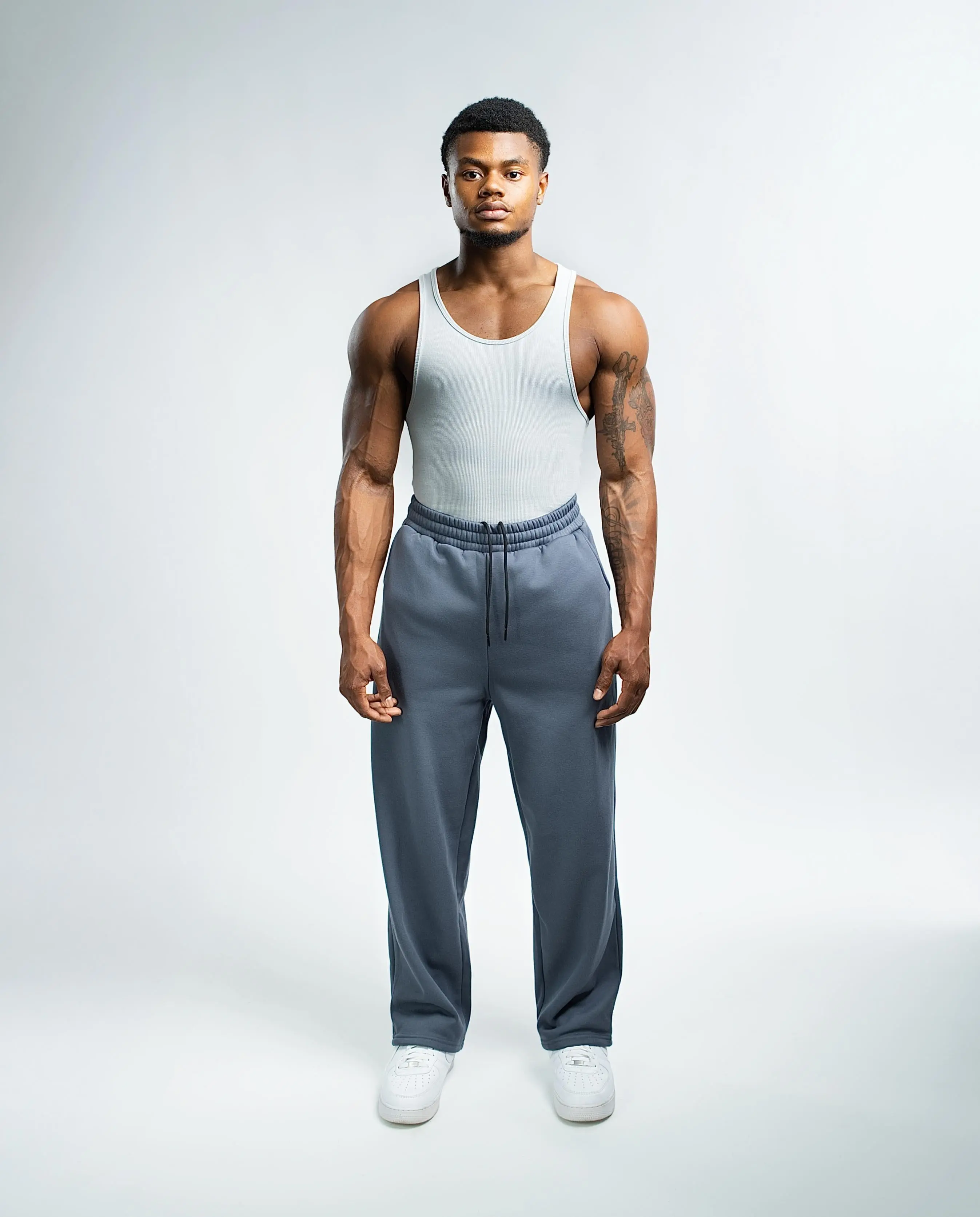 Polar Fleece Blank (Straight Leg) Sweatpants 380 GSM - Image 6