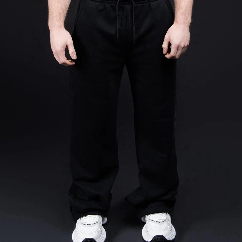 CLEARANCE EKKO Blank Terry Fleece Straight Leg Sweatpants