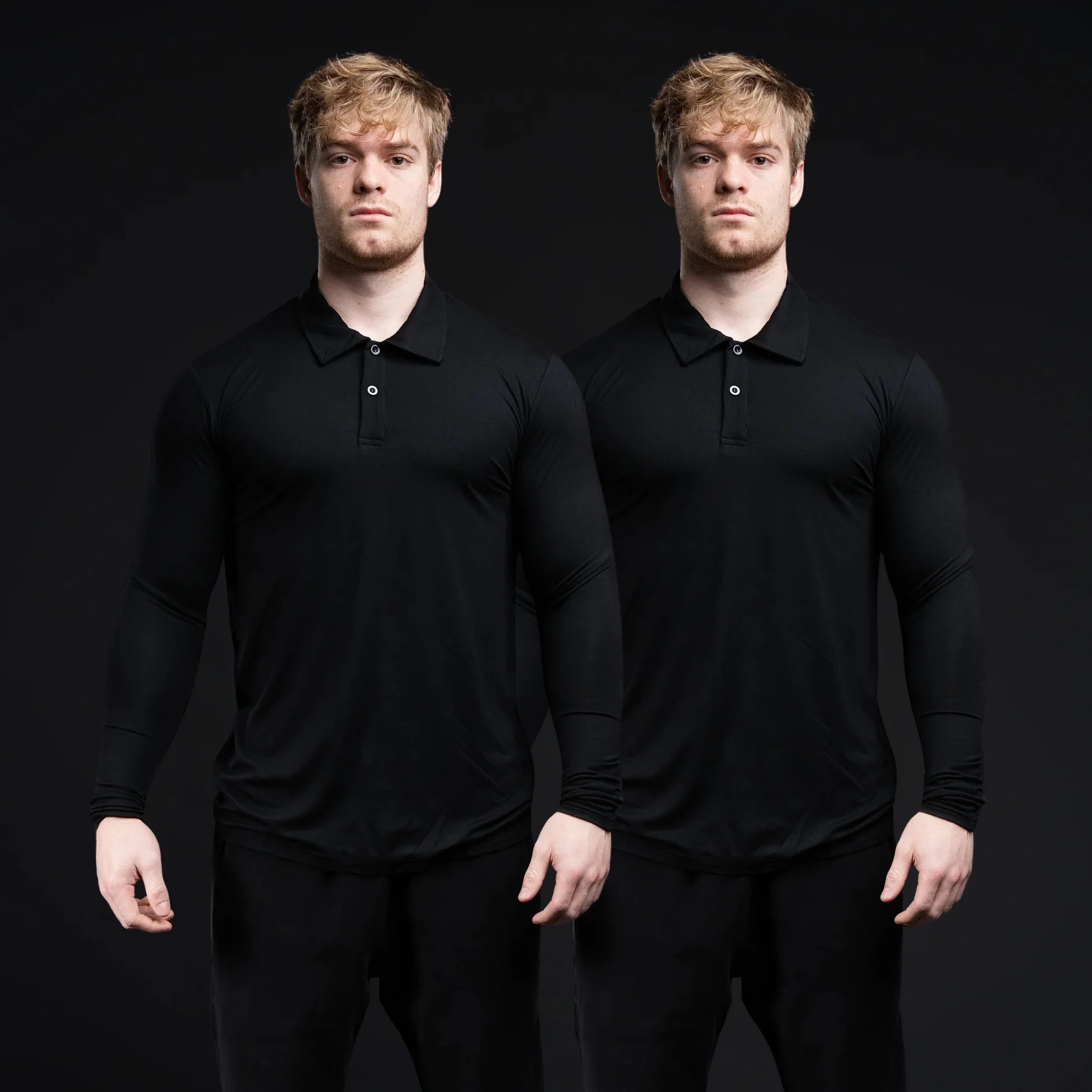 EKKO Long Sleeve Blank Polo Dress Shirt 280 GSM - Image 10