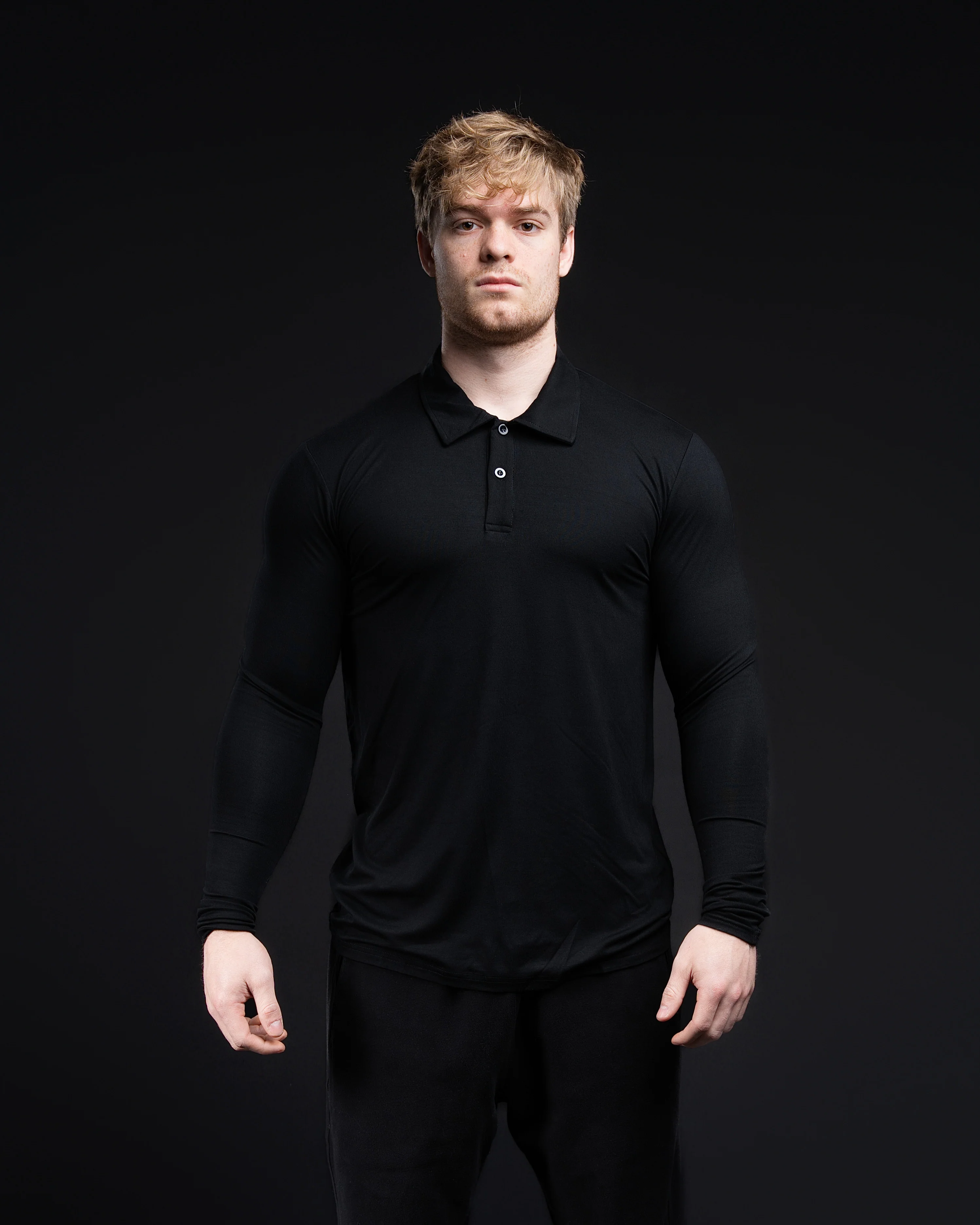 EKKO Long Sleeve Blank Polo Dress Shirt 280 GSM - Image 9