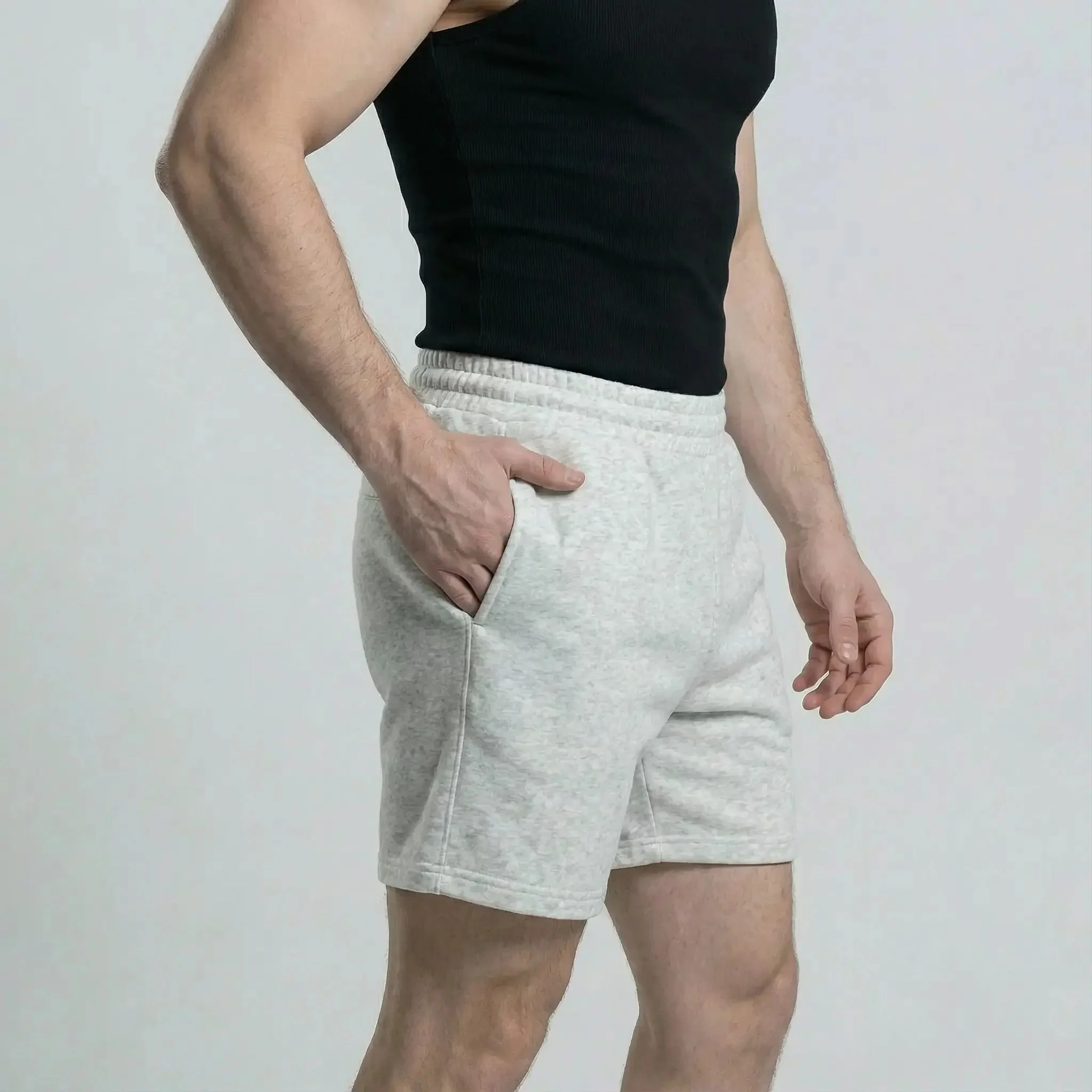 CLEARANCE Men’s Blank Polar Fleece Shorts - Image 5