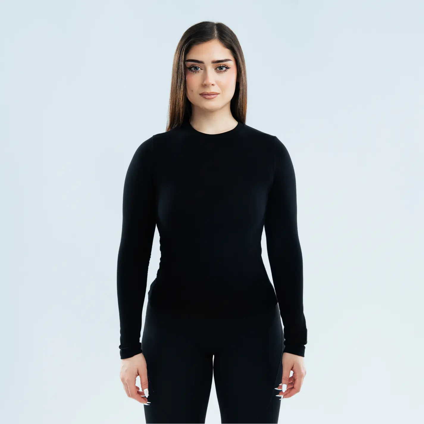 CLEARANCE Womens Blank Long Sleeve Shirt - Image 3
