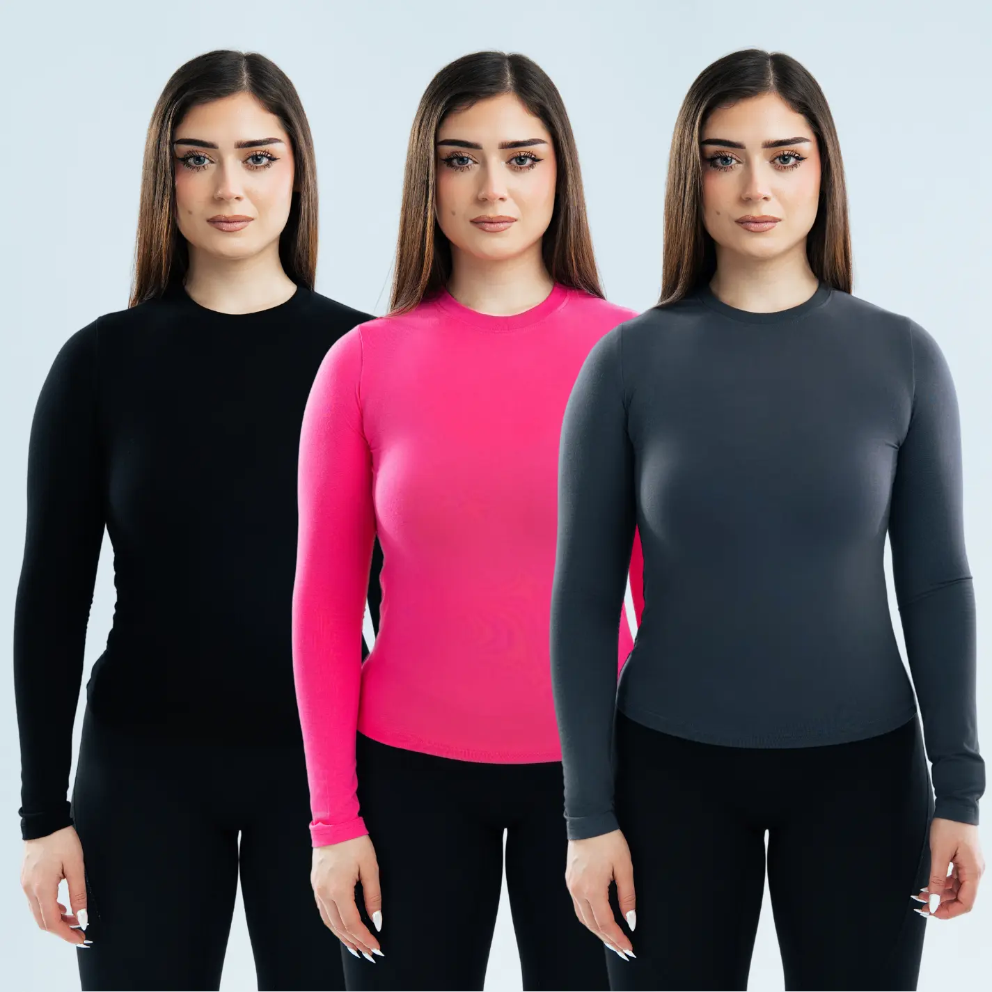 CLEARANCE Womens Blank Long Sleeve Shirt - Image 6