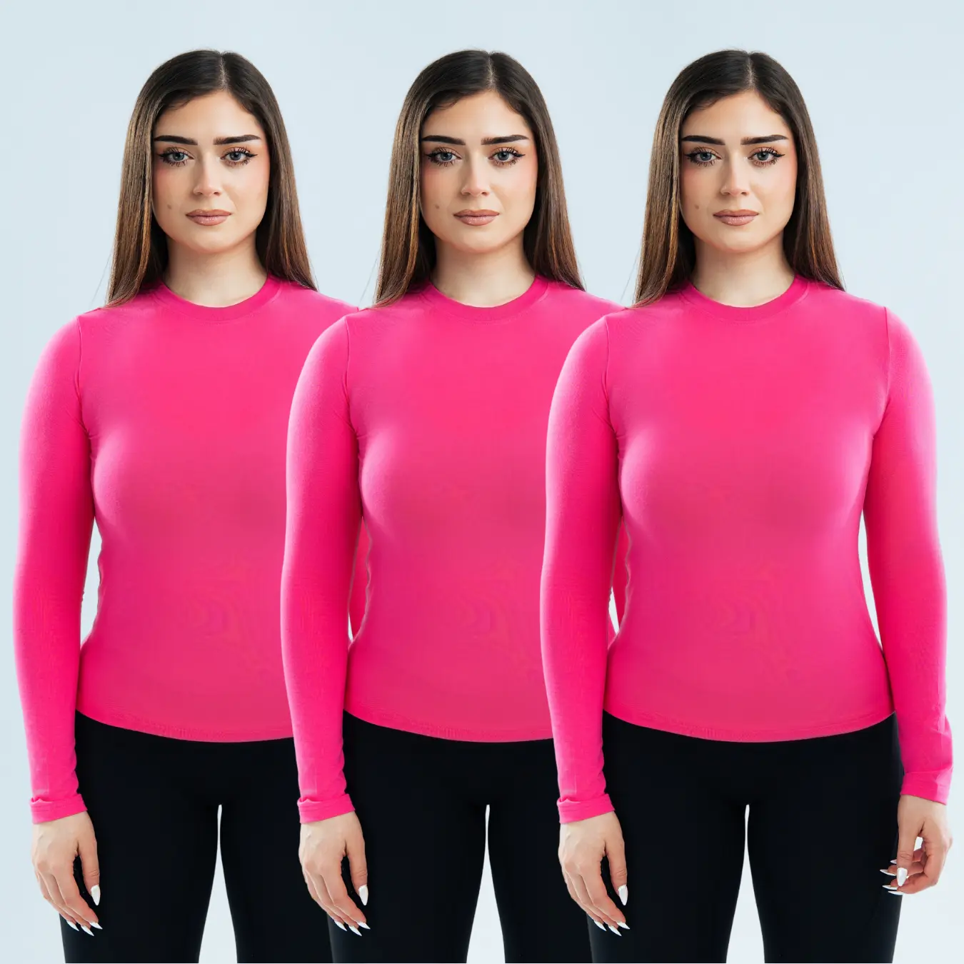 CLEARANCE Womens Blank Long Sleeve Shirt - Image 8