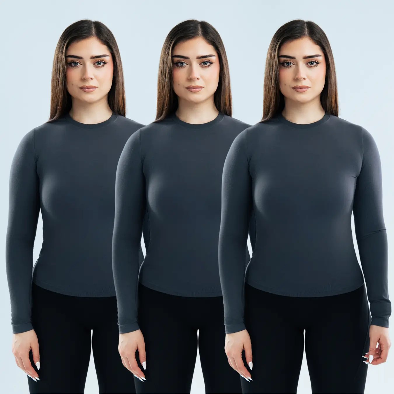 CLEARANCE Womens Blank Long Sleeve Shirt - Image 9