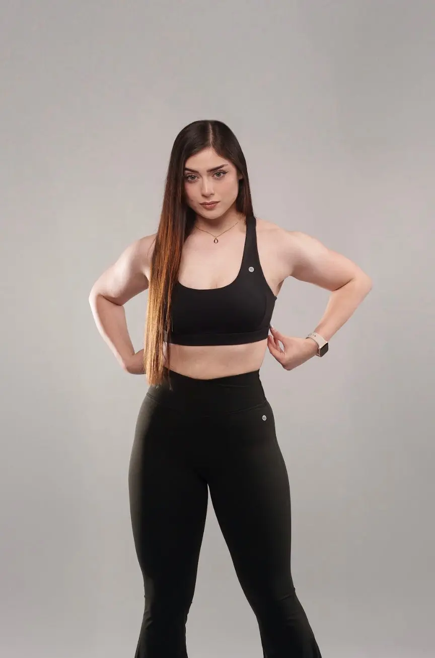 Ekko Womens Core Criss Cross Sports Bra - Image 4