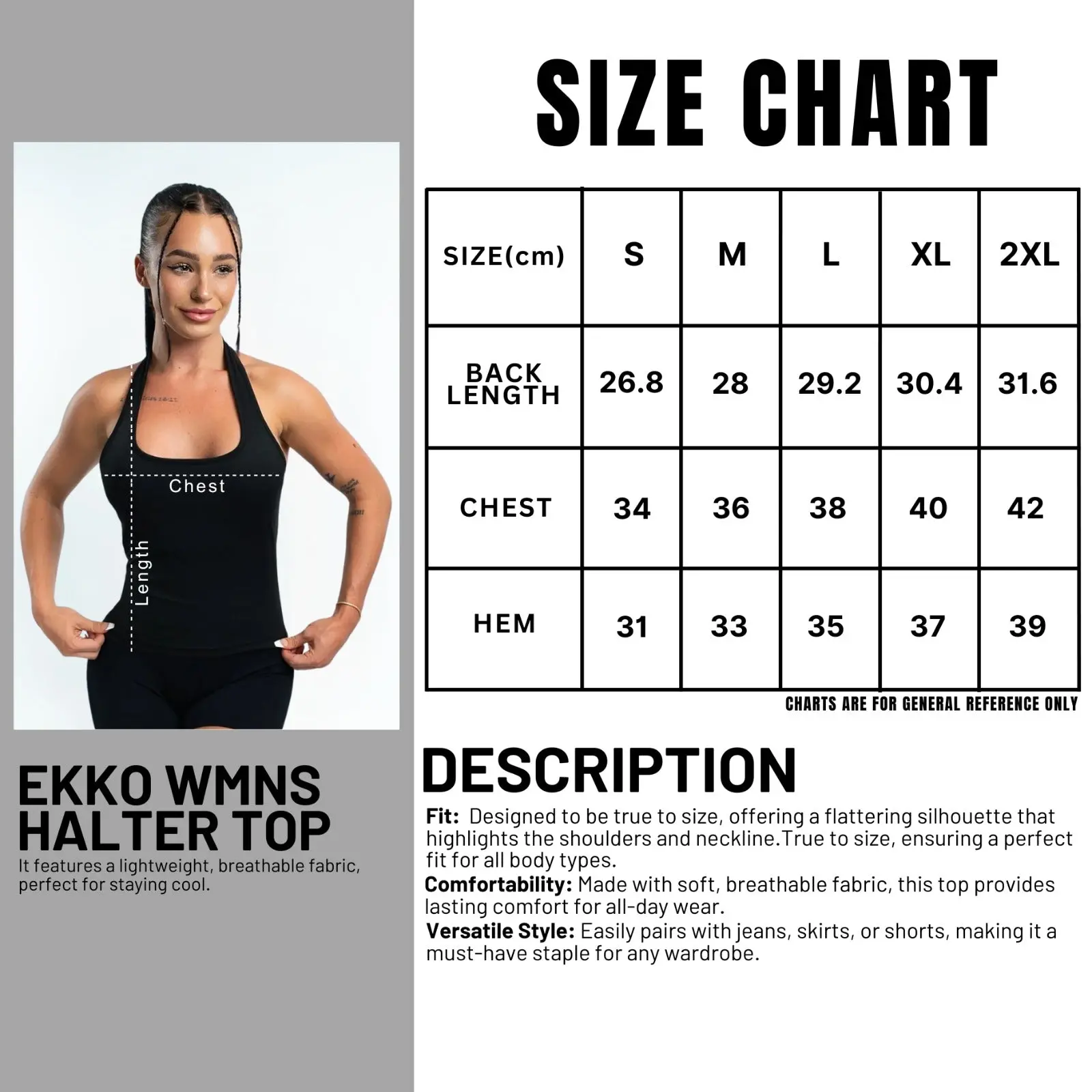 Ekko Womens Halter Top - Image 4