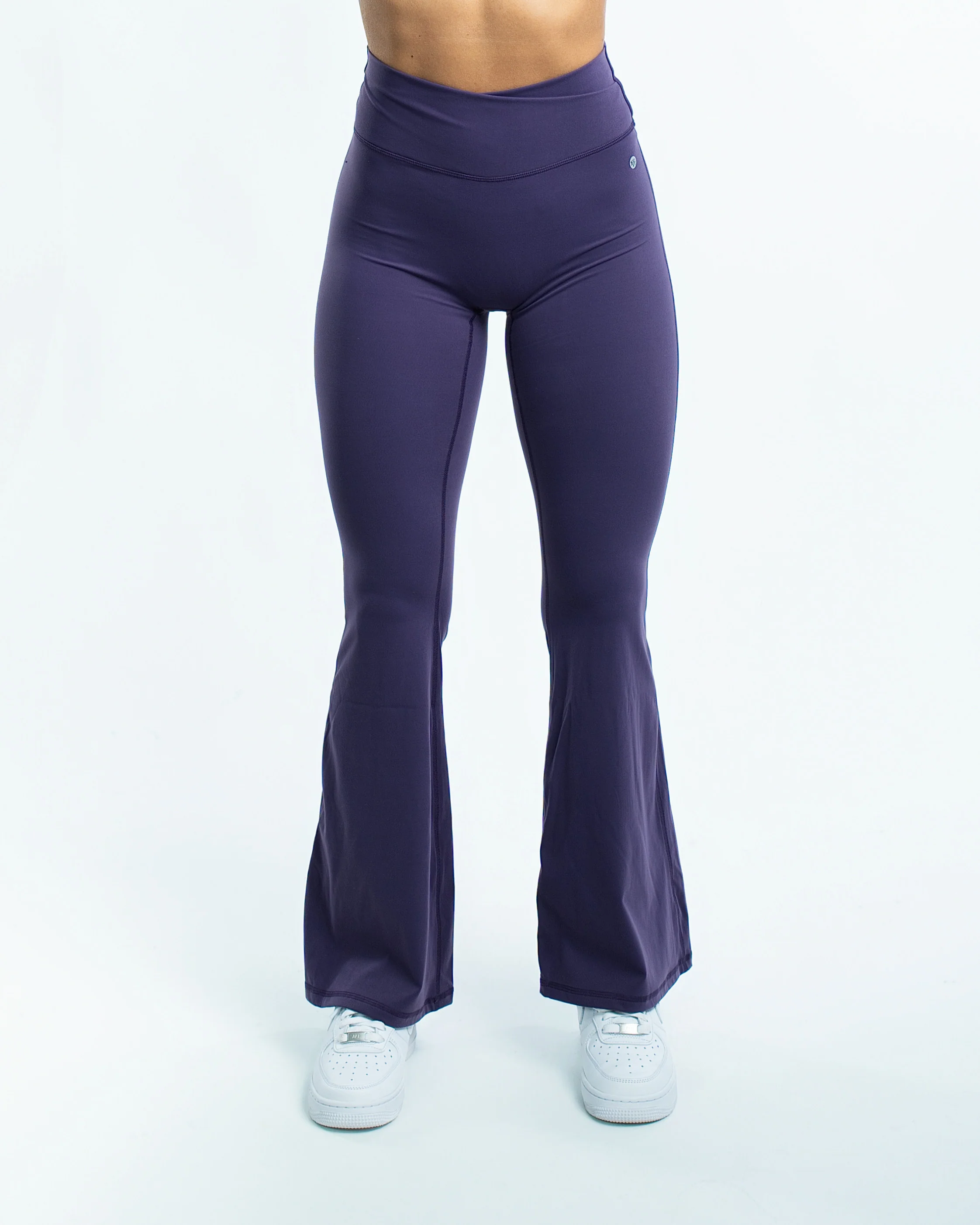 Ekko Womens Seamless High Waisted Crossover Flare Leggings - Image 6
