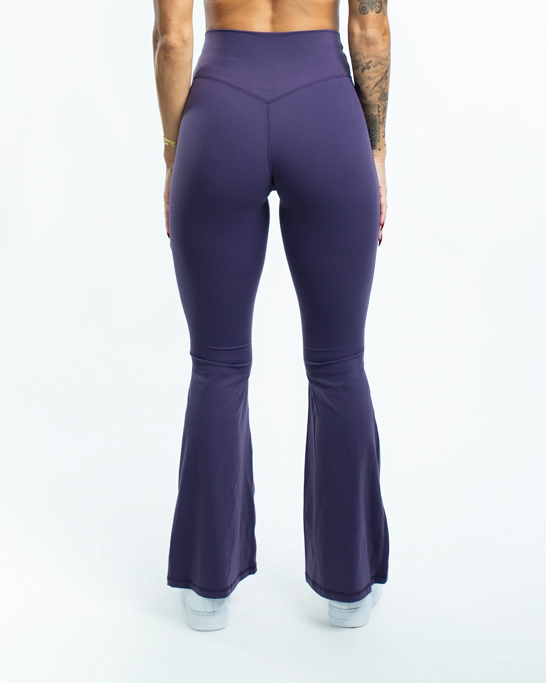Ekko Womens Seamless High Waisted Crossover Flare Leggings - Image 7