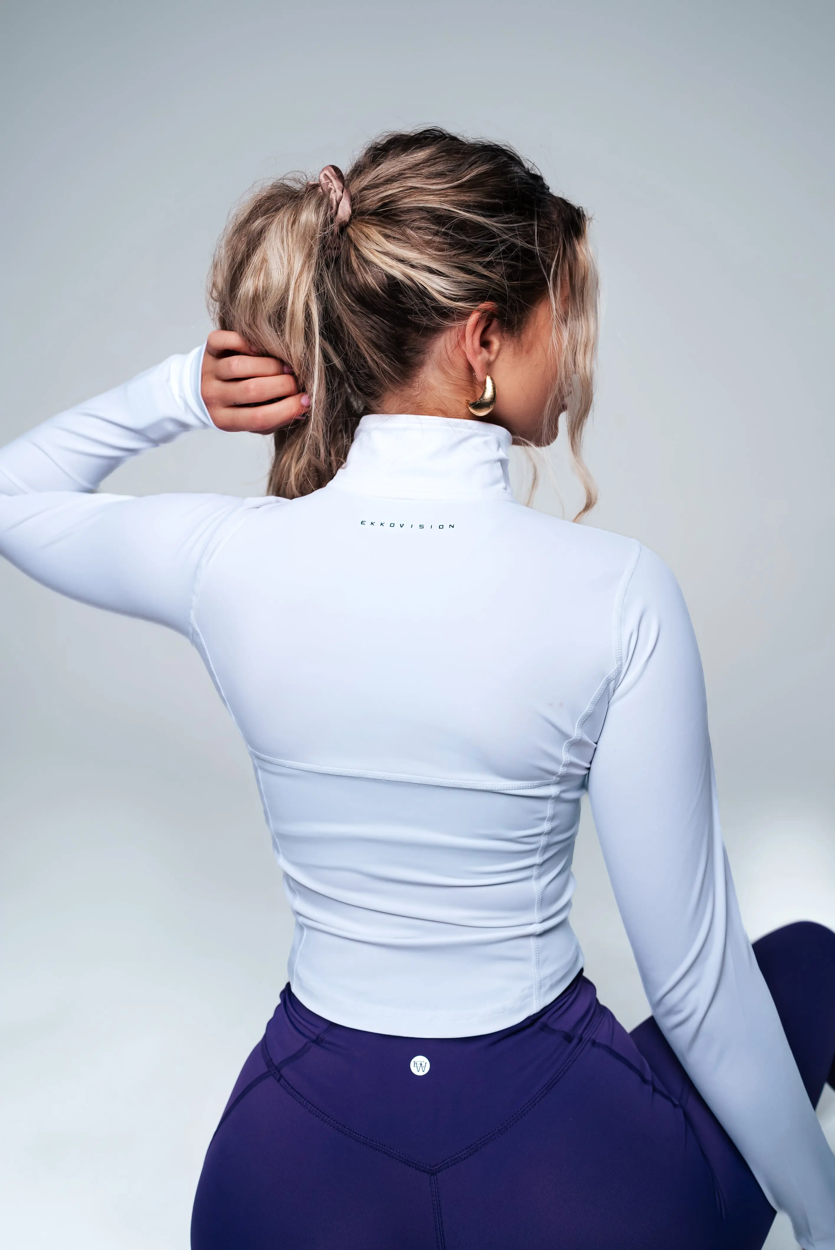 CLEARANCE Womens Nylon Fitted Crop Jacket - Image 3