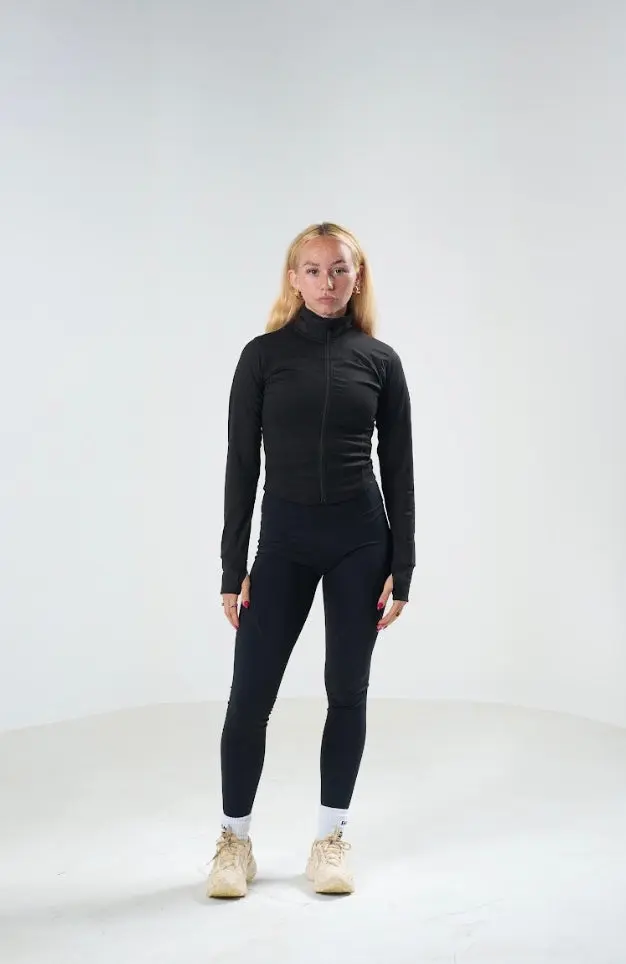 CLEARANCE Womens Nylon Fitted Crop Jacket - Image 9