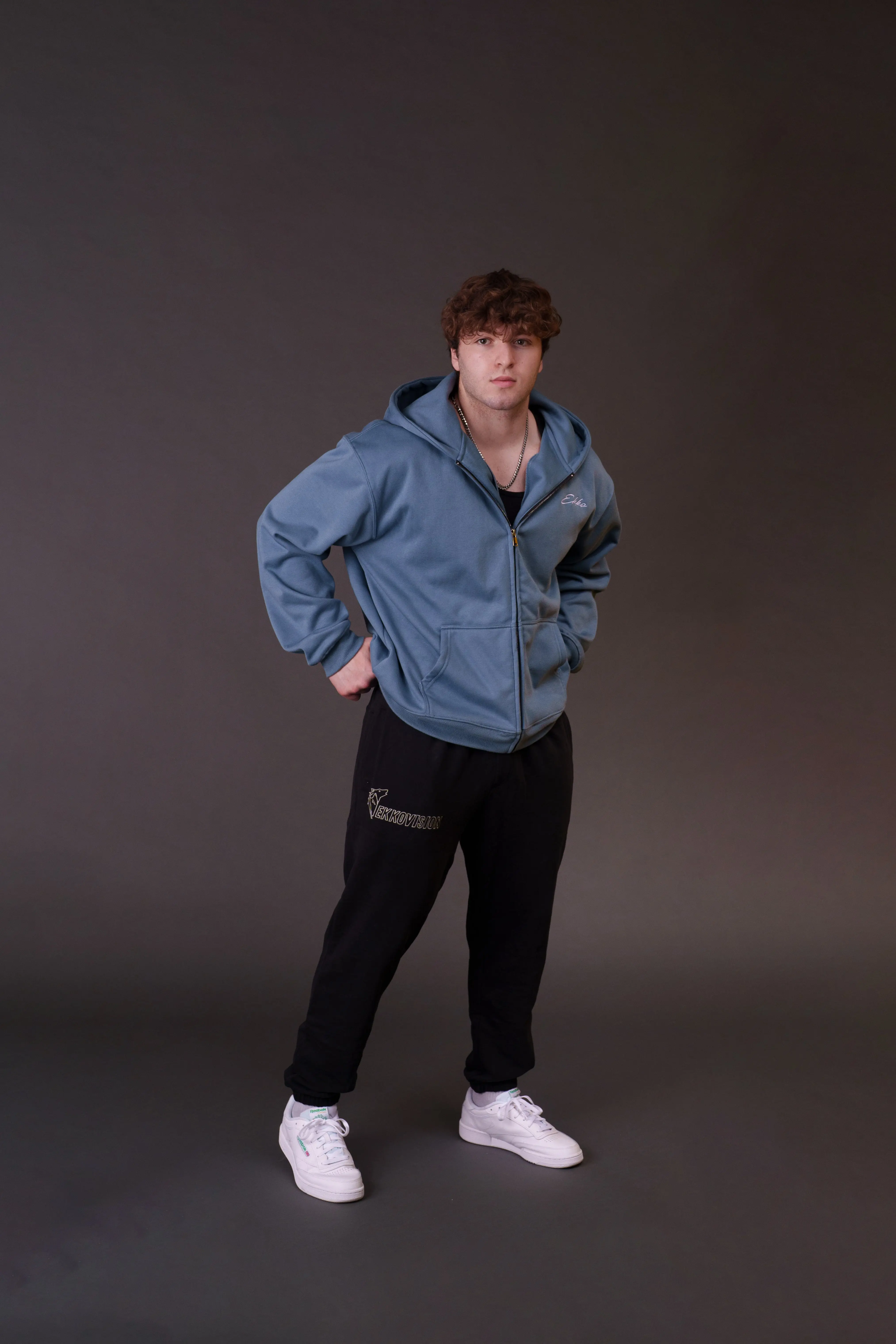EKKO Zip up Hoodie WITH LOGO 380 GSM - Image 10