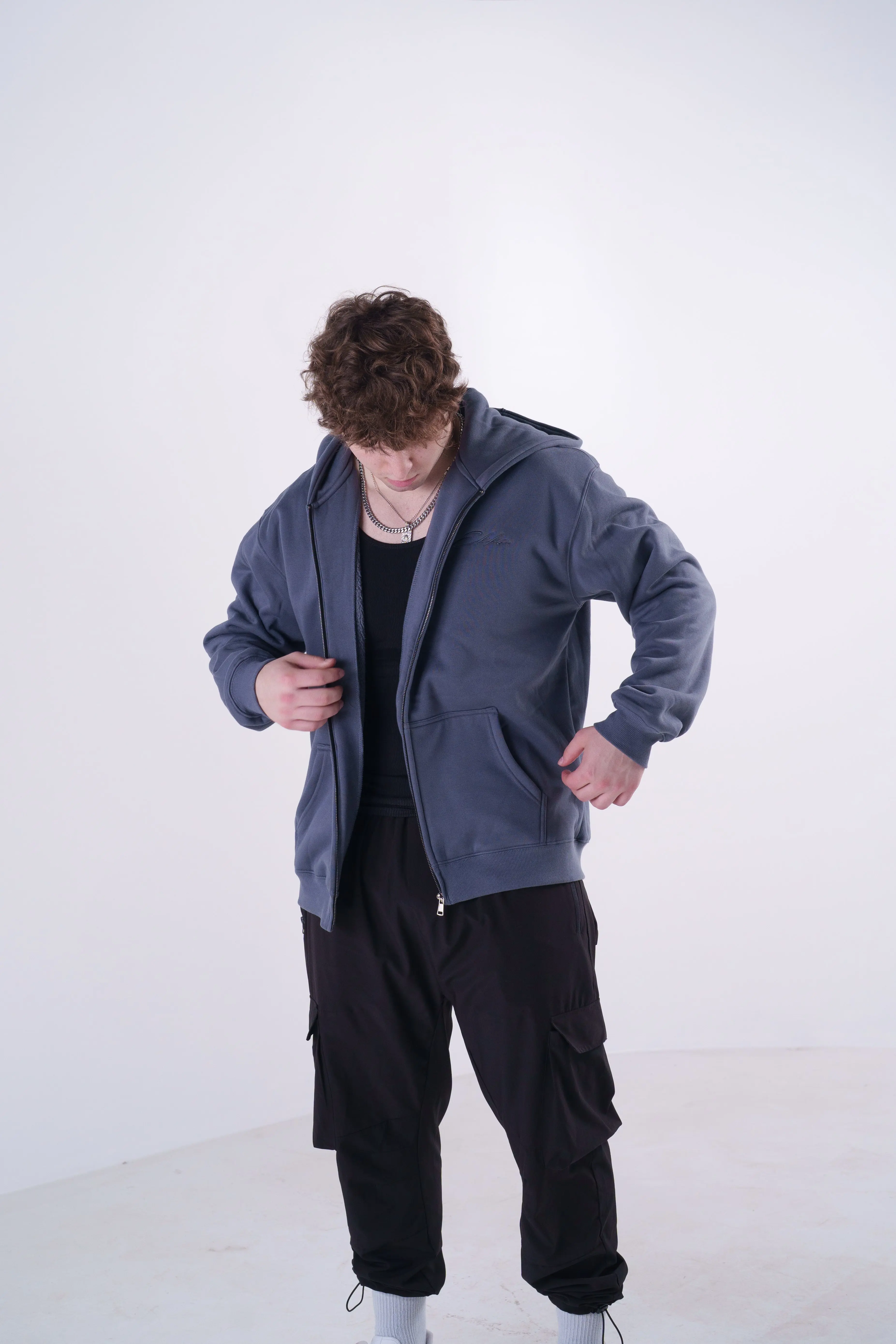 EKKO Zip up Hoodie WITH LOGO 380 GSM - Image 3