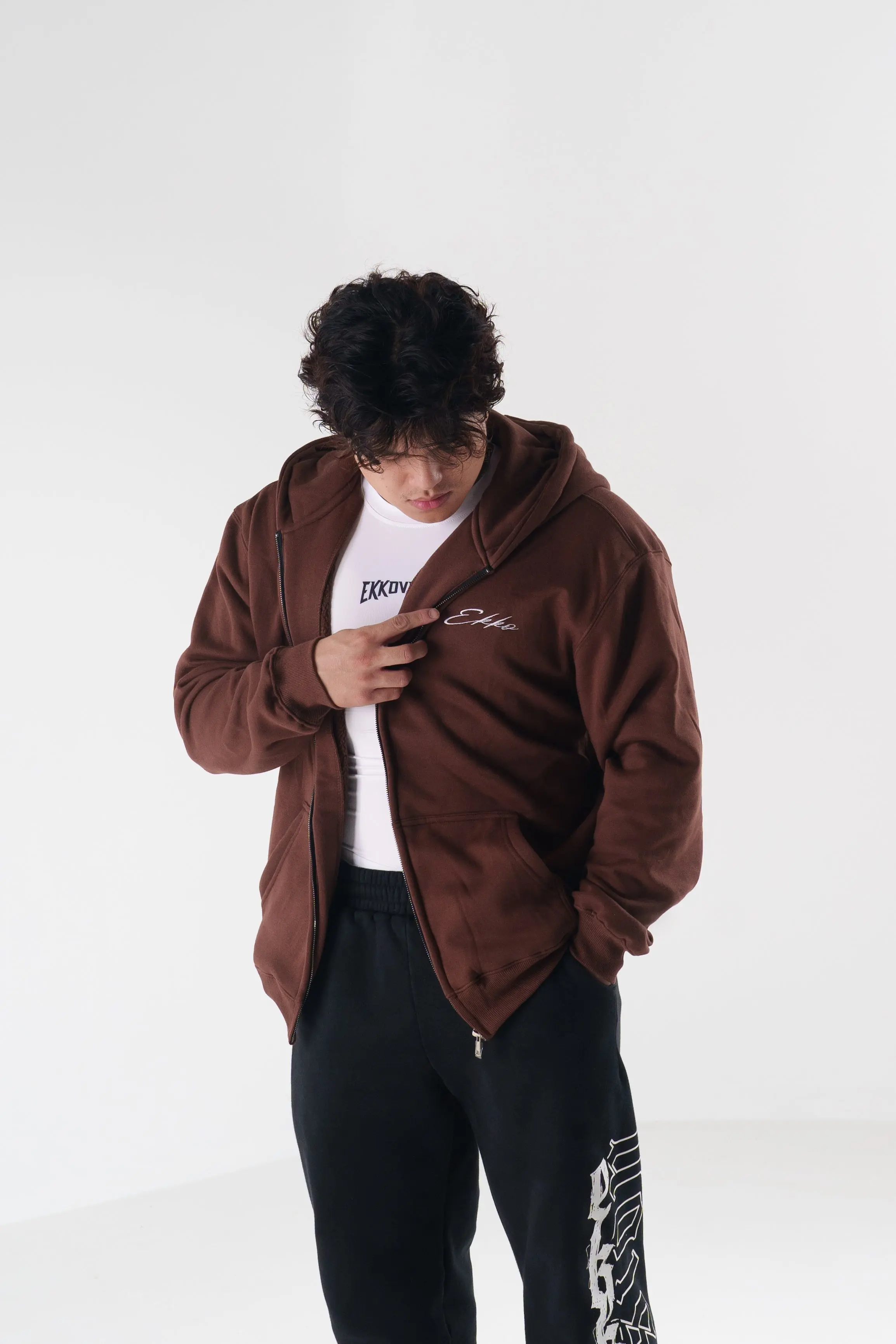 EKKO Zip up Hoodie WITH LOGO 380 GSM - Image 9