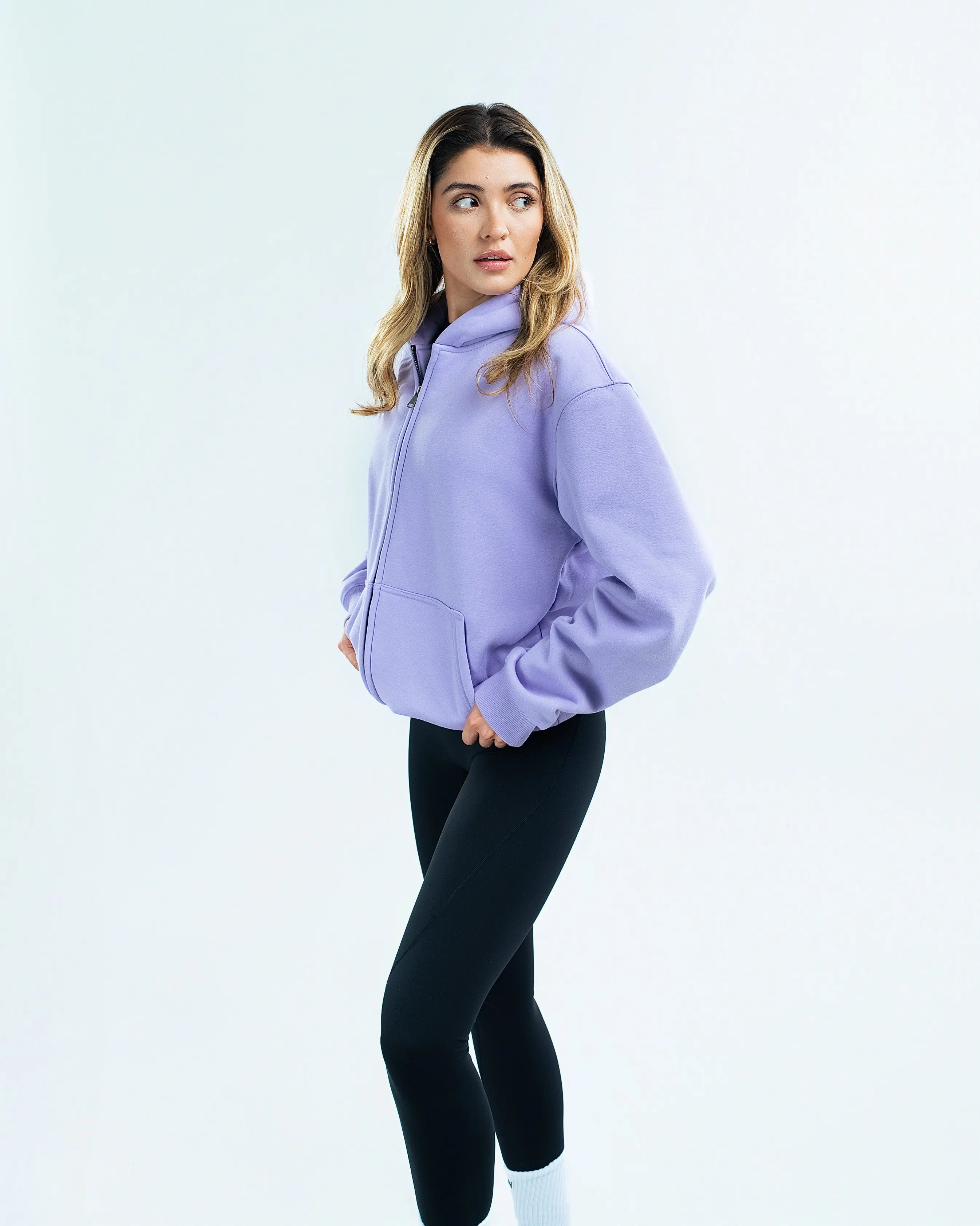 EKKO Blank Zip-Up Hoodie - Polar Fleece 380 GSM - Unisex - Image 10