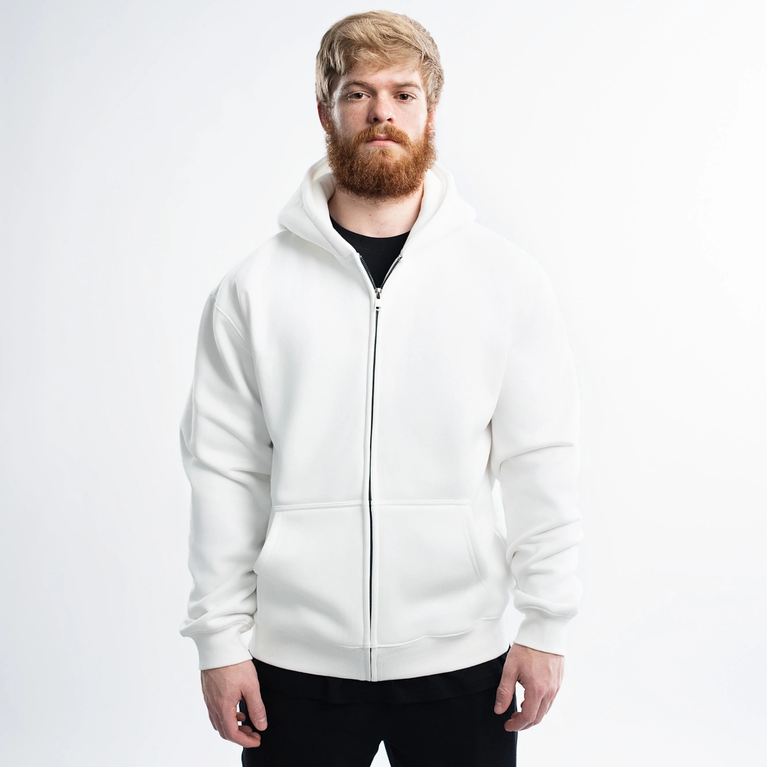 EKKO Blank Zip-Up Hoodie - Polar Fleece 380 GSM - Unisex - Image 13
