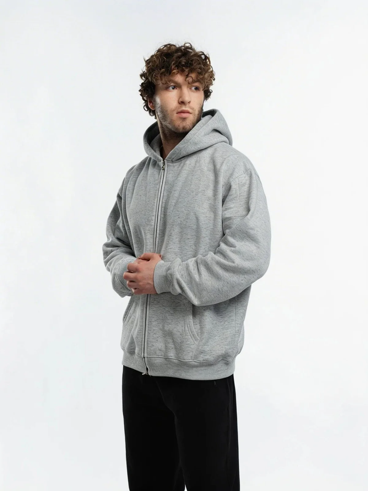 EKKO Blank Zip-Up Hoodie - Polar Fleece 380 GSM - Unisex - Image 17