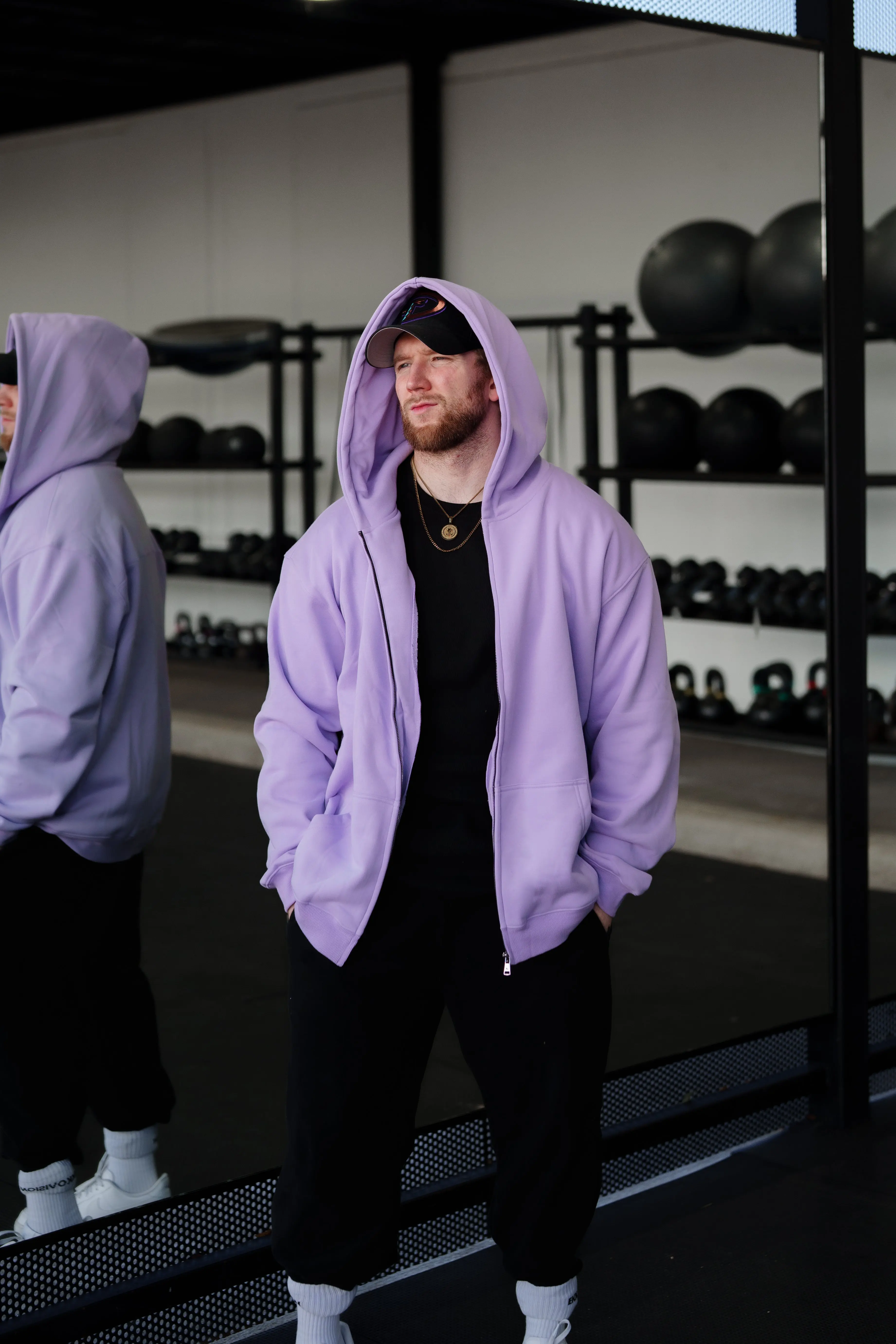 EKKO Blank Zip-Up Hoodie - Polar Fleece 380 GSM - Unisex - Image 3