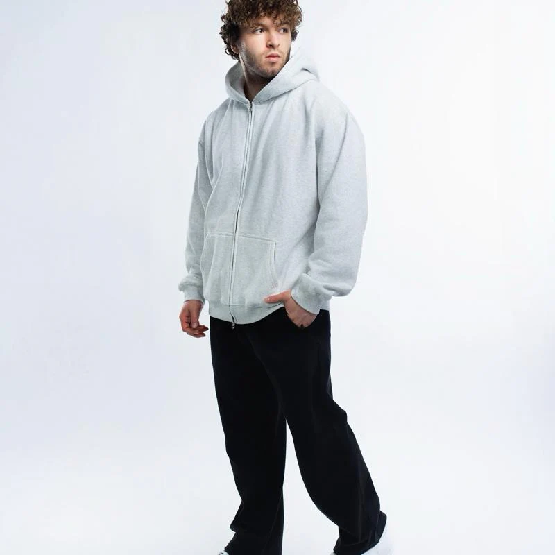 EKKO Blank Zip-Up Hoodie - Polar Fleece 380 GSM - Unisex - Image 4