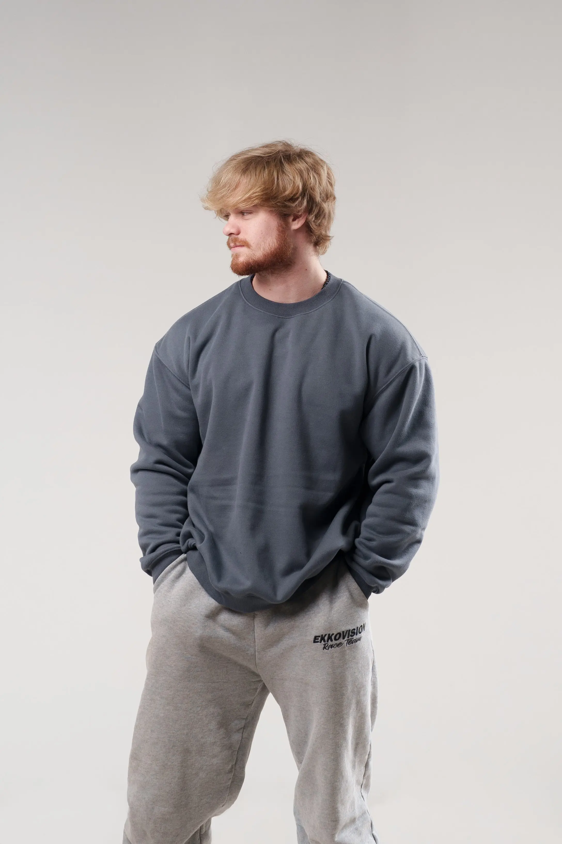 CLEARANCE Polar Fleece Blank Crew Neck 380 GSM - Image 3
