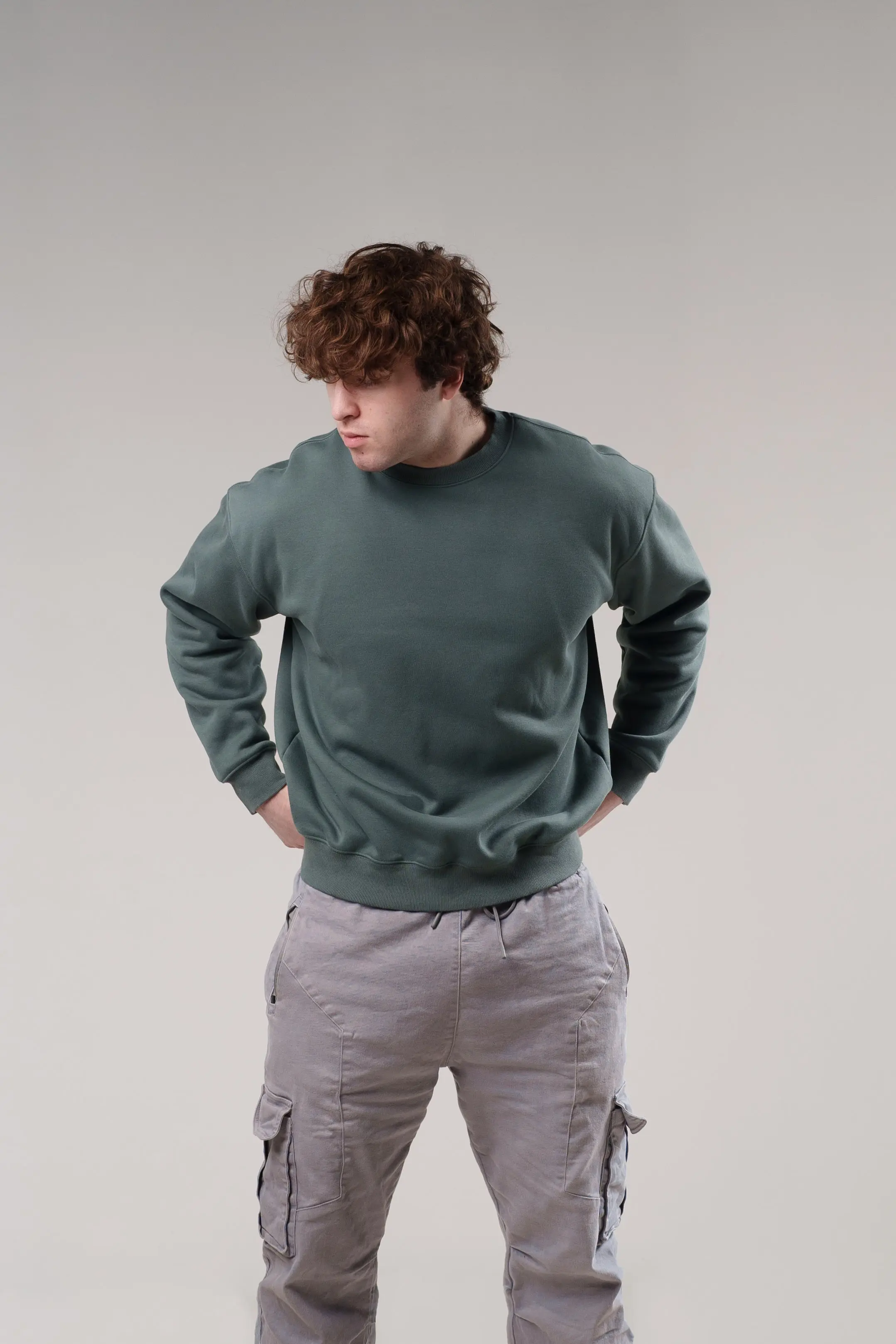 CLEARANCE Polar Fleece Blank Crew Neck 380 GSM - Image 4